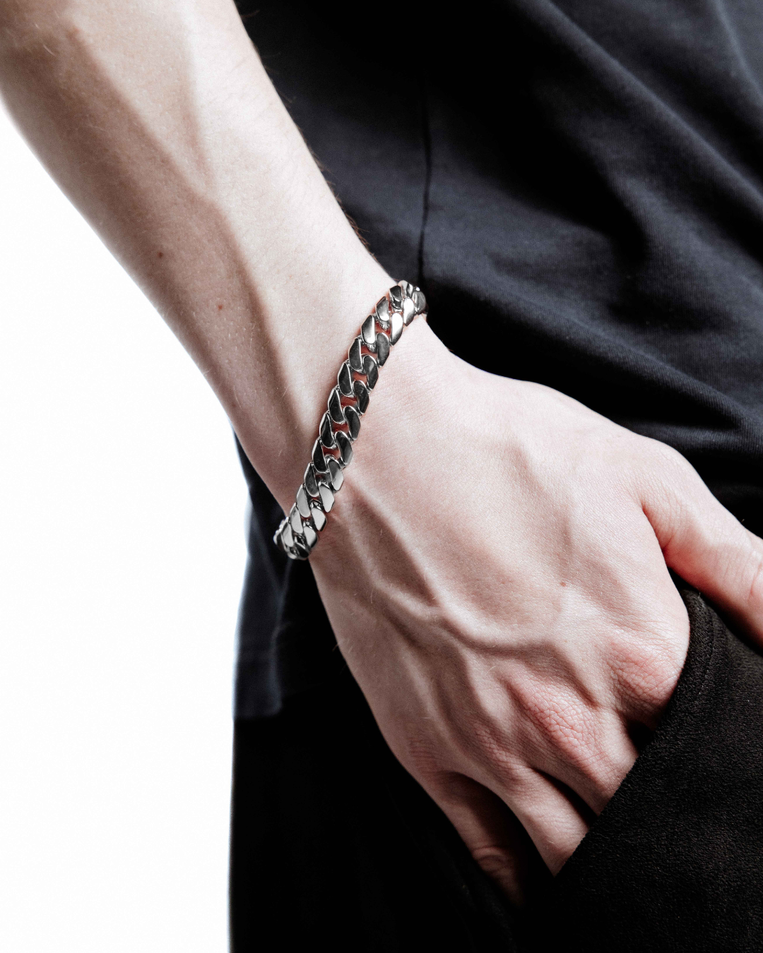 DARKAI Cuban Edge White Bracelet Main Picture