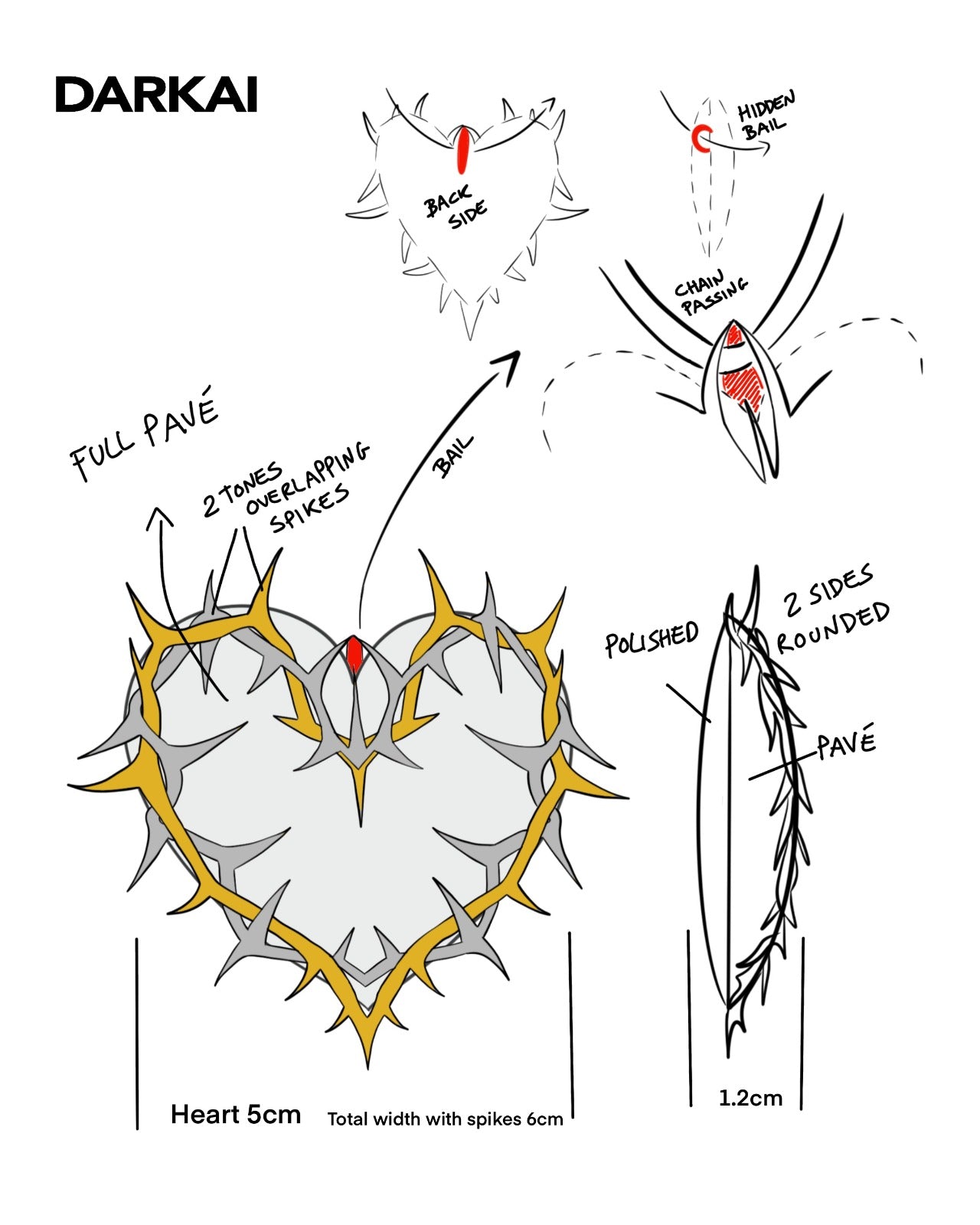 Custom Jewelry Process Sketching