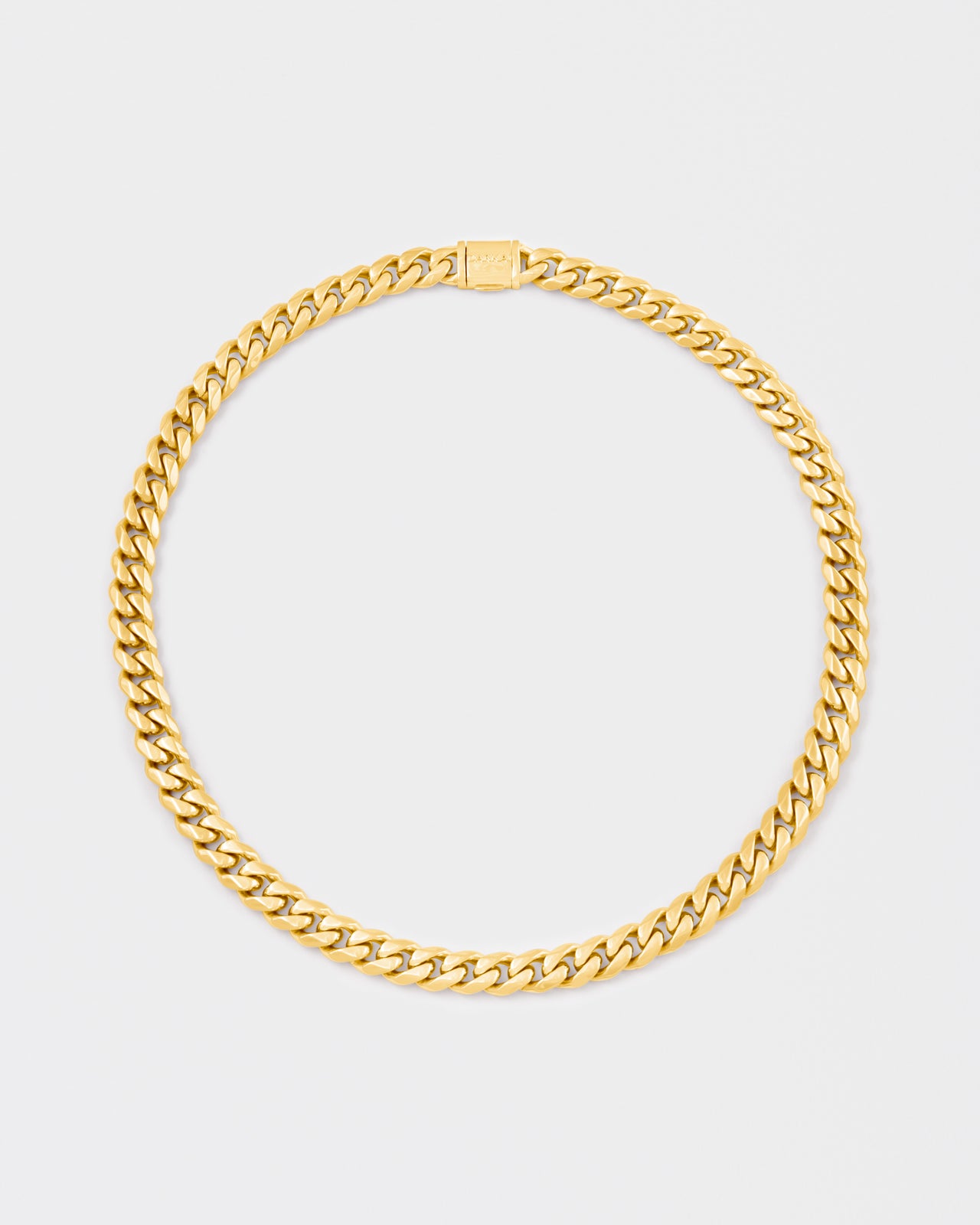 DARKAI yellow gold cuban necklace