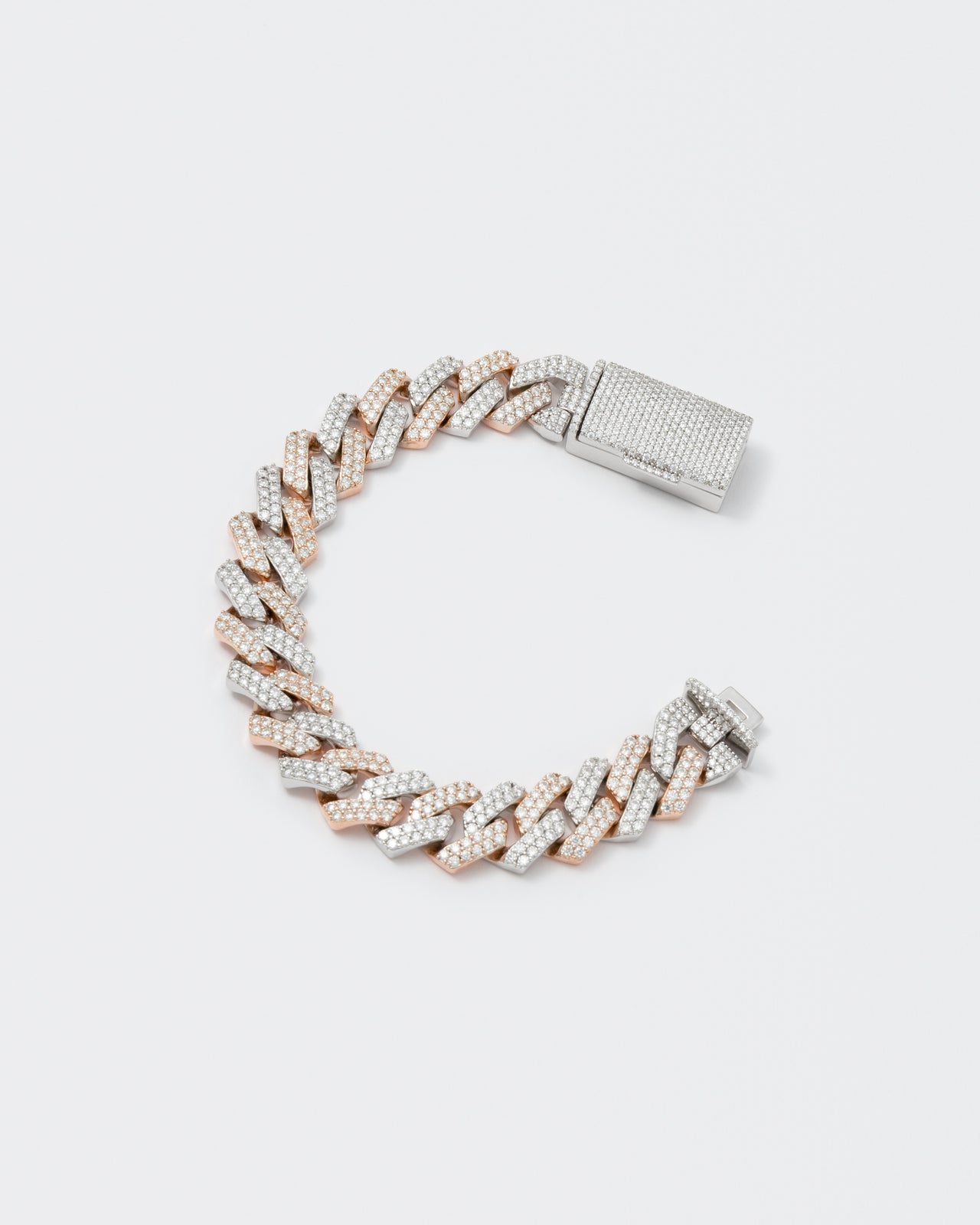 DARKAI Fine Jewelry Rose White Prong Pavé Bracelet Picture