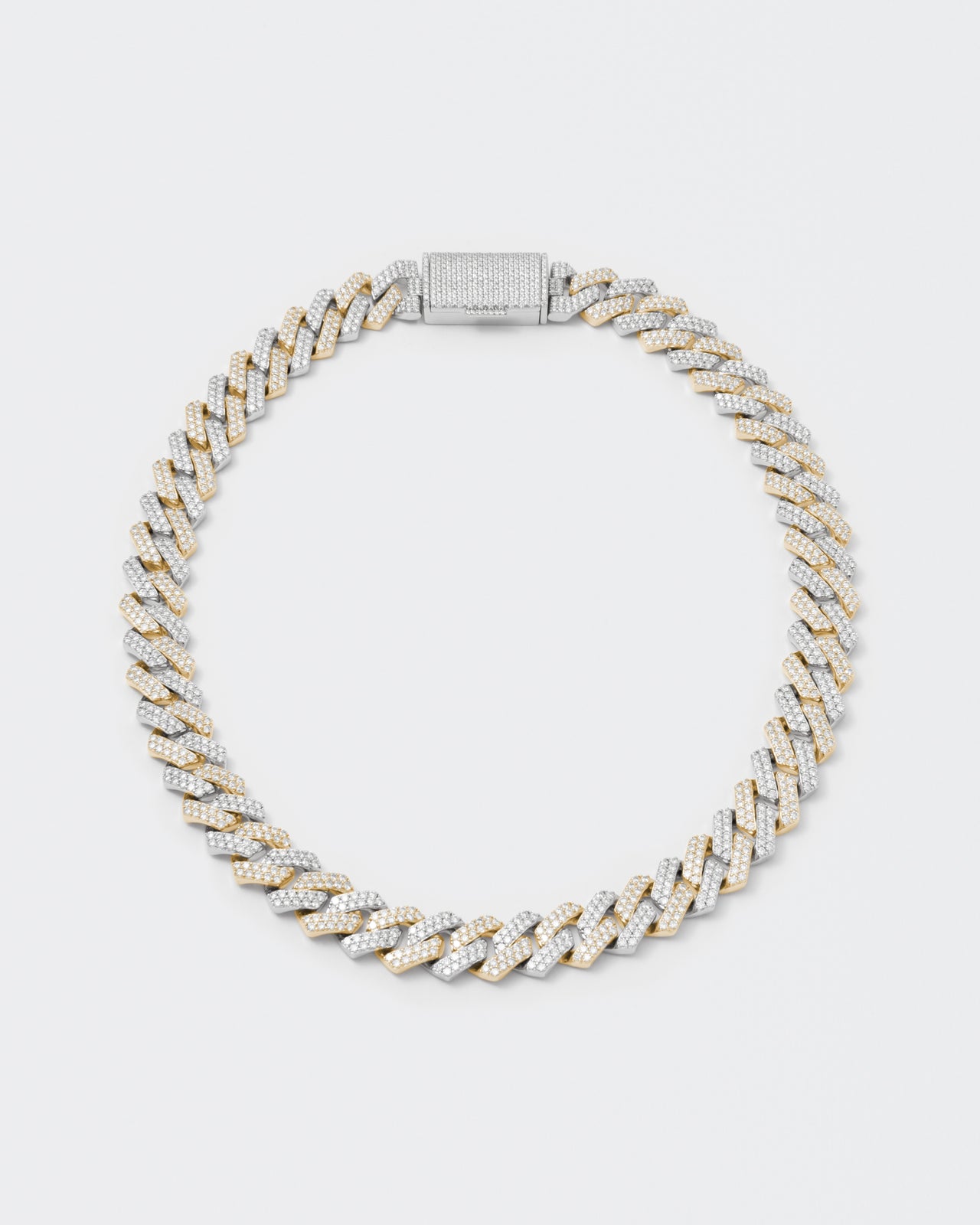 DARKAI Fine Jewelry Yellow White Prong Pavé Necklace Picture