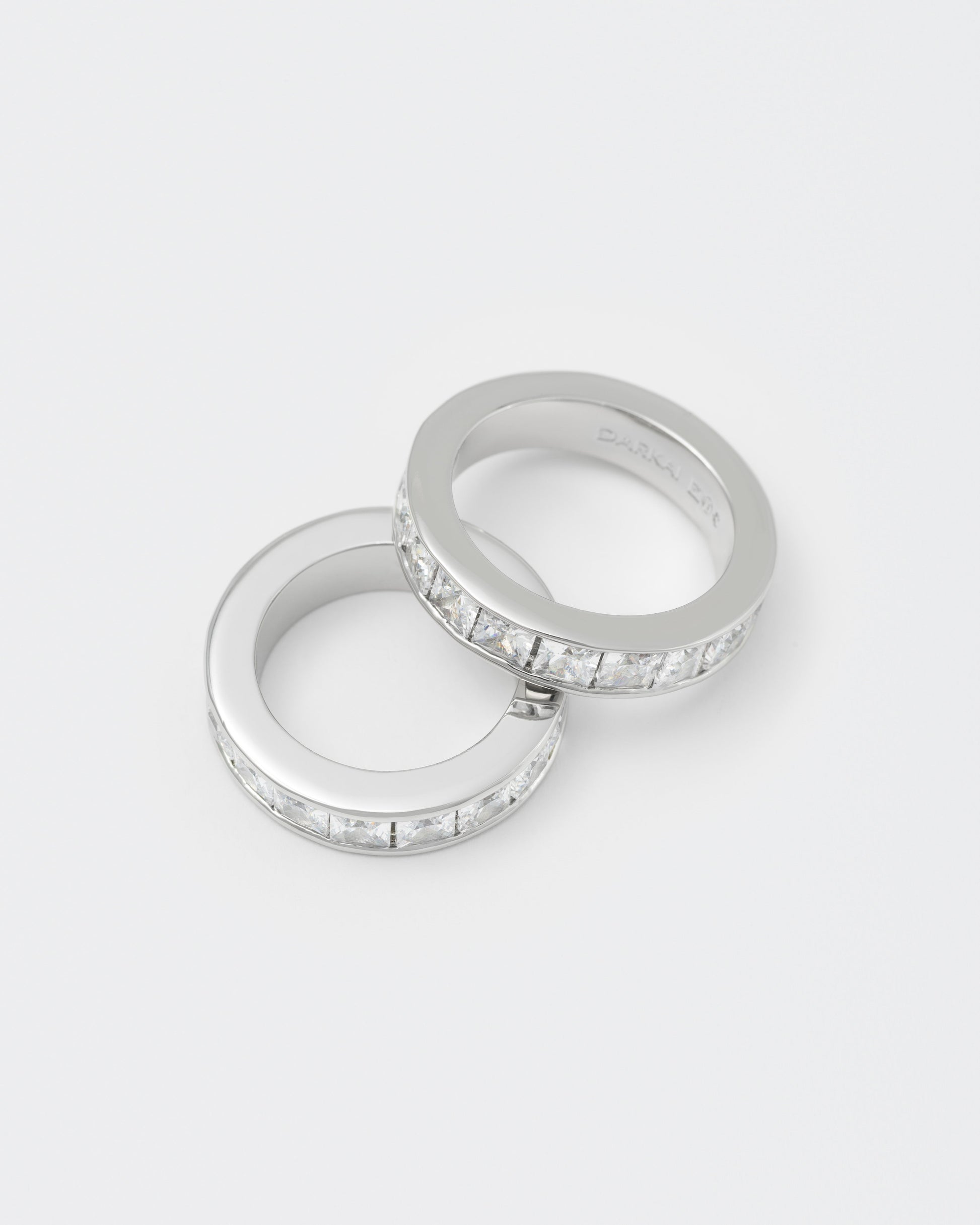 detail of white ring with stones