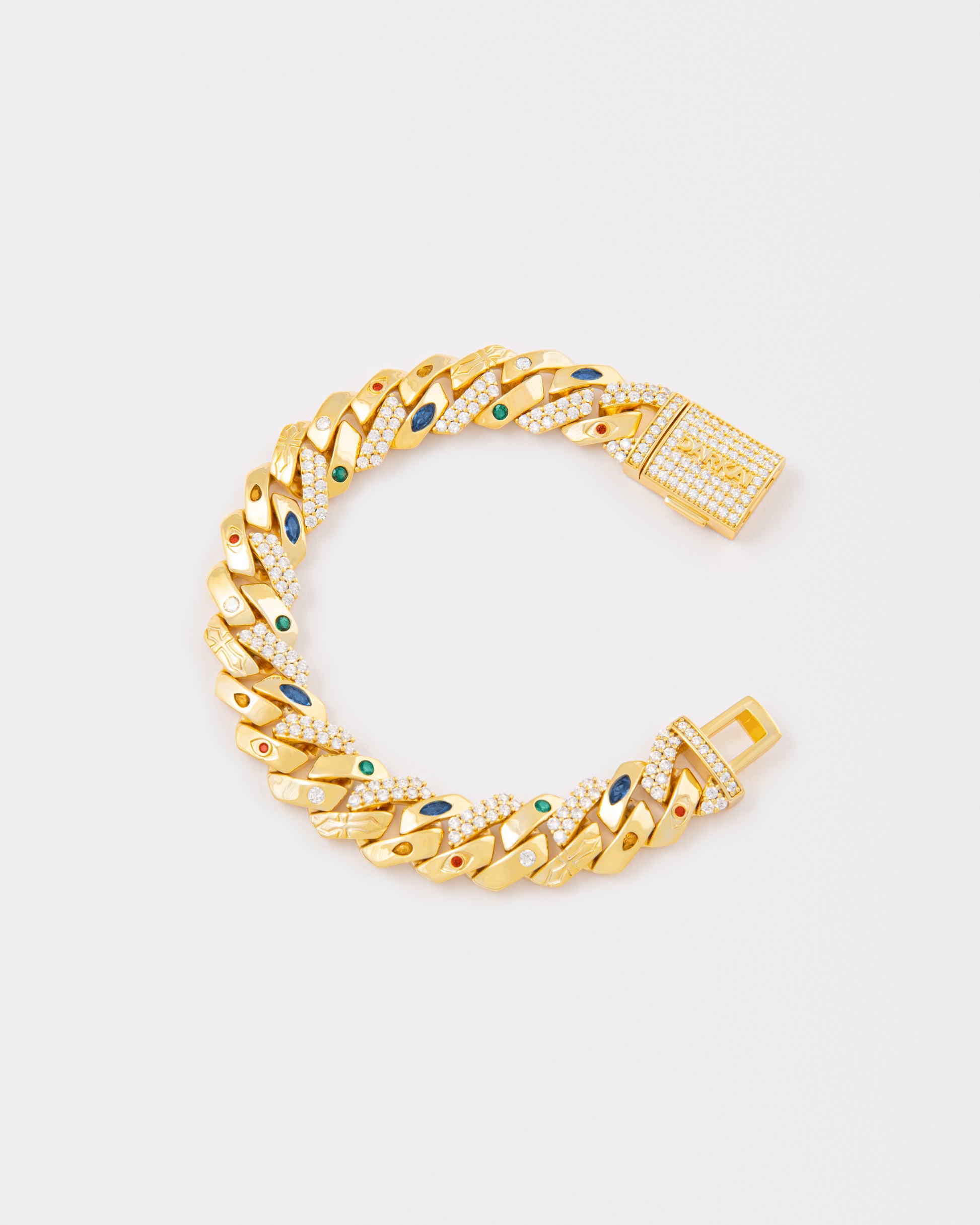 DARKAI Exo Gold Prong Pave Bracelet