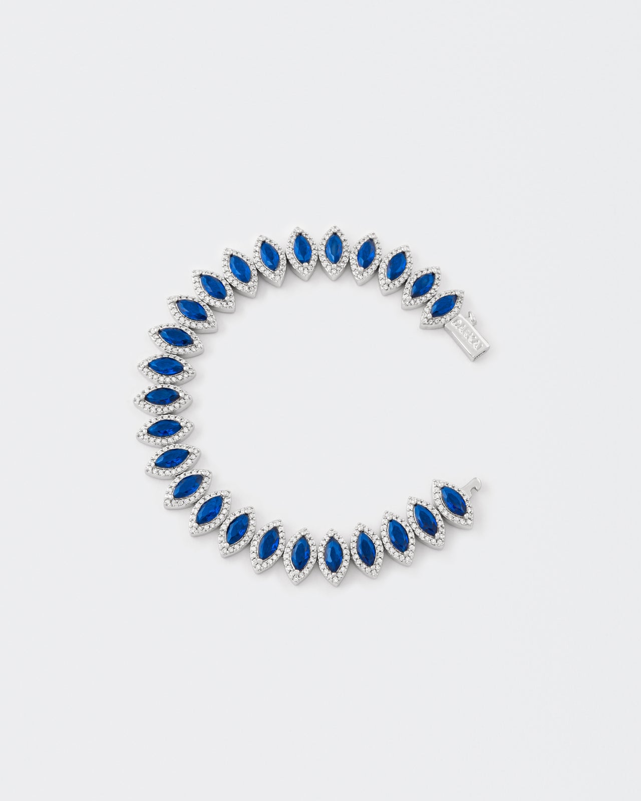 DARKAI Tennis Marquise Burma Blue Bracelet Main Picture