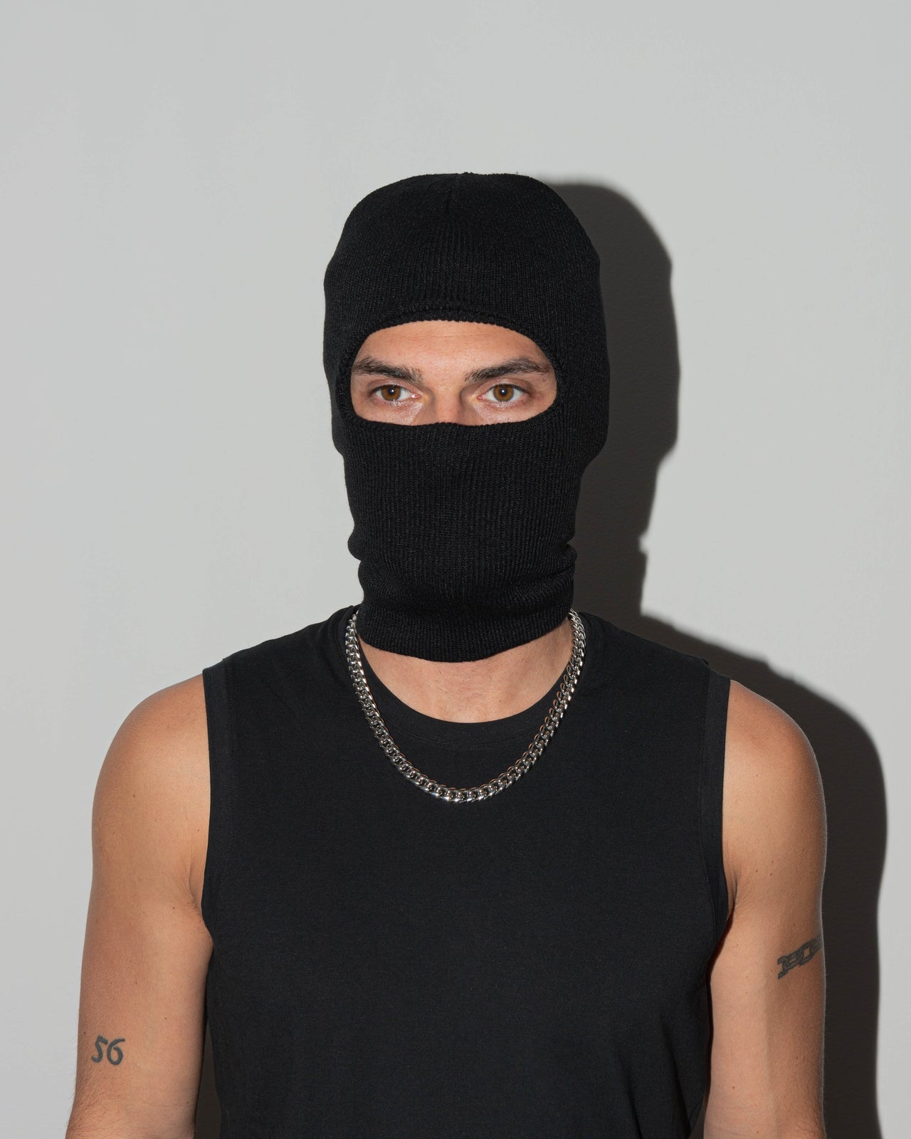 18k white gold coated cuban chain necklace with hand-set micropavé stones in white