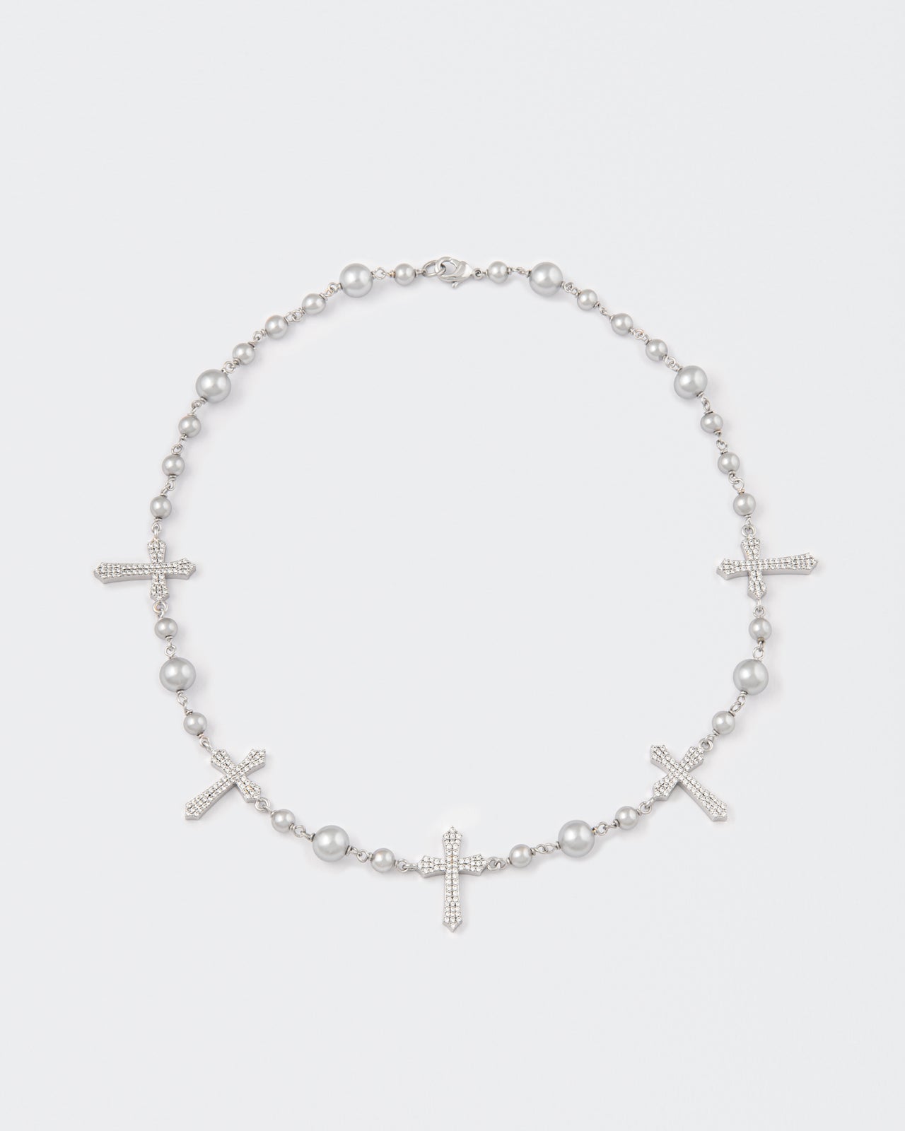 DARKAI Pearls and Cross Royal Necklace main picture