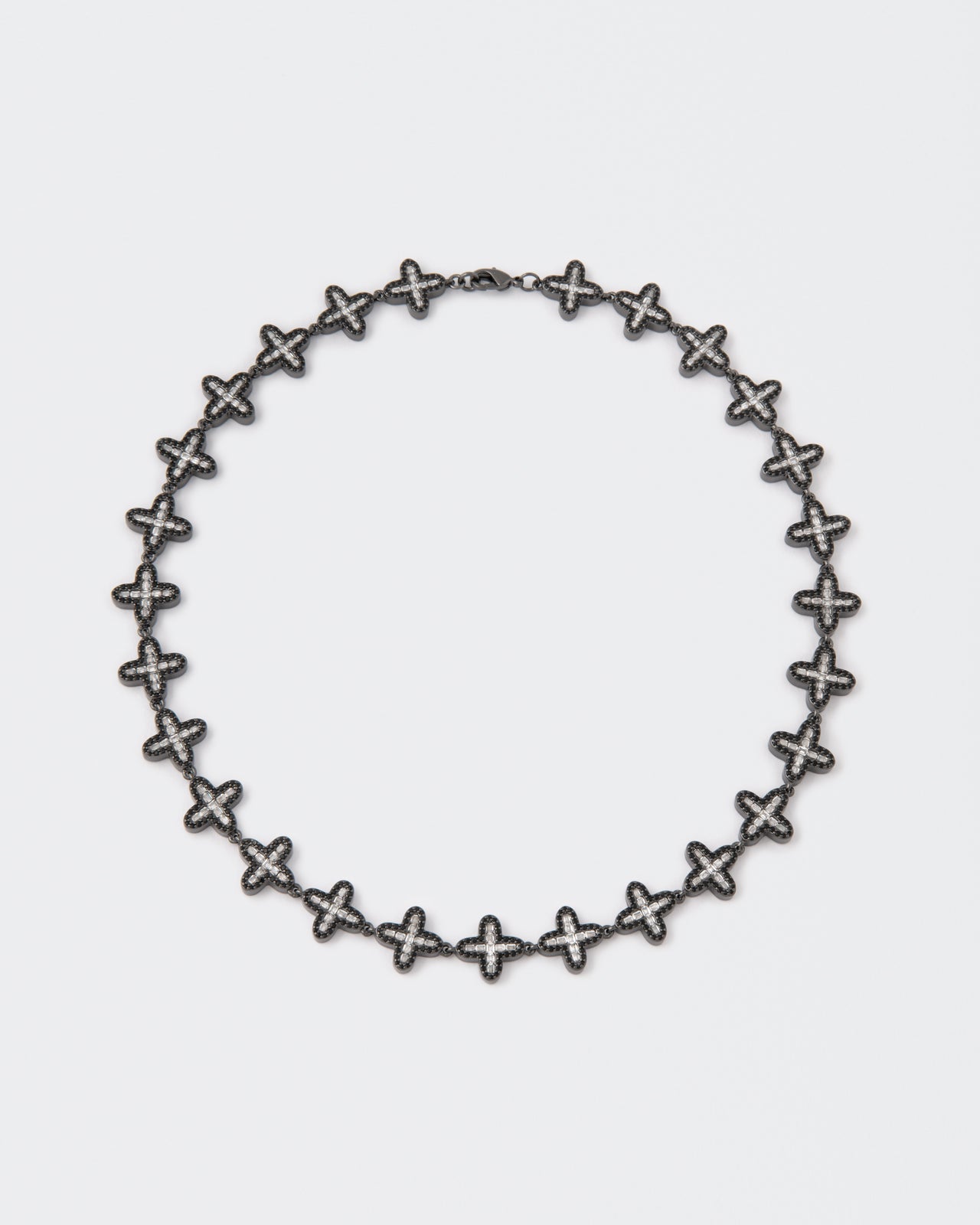 DARKAI Clover Baguette Black Necklace Main Picture