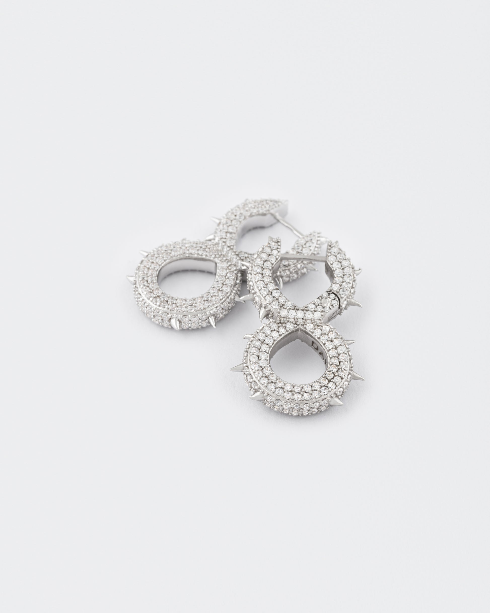 DARKAI Spiked Infinity Earrings Detail Picture