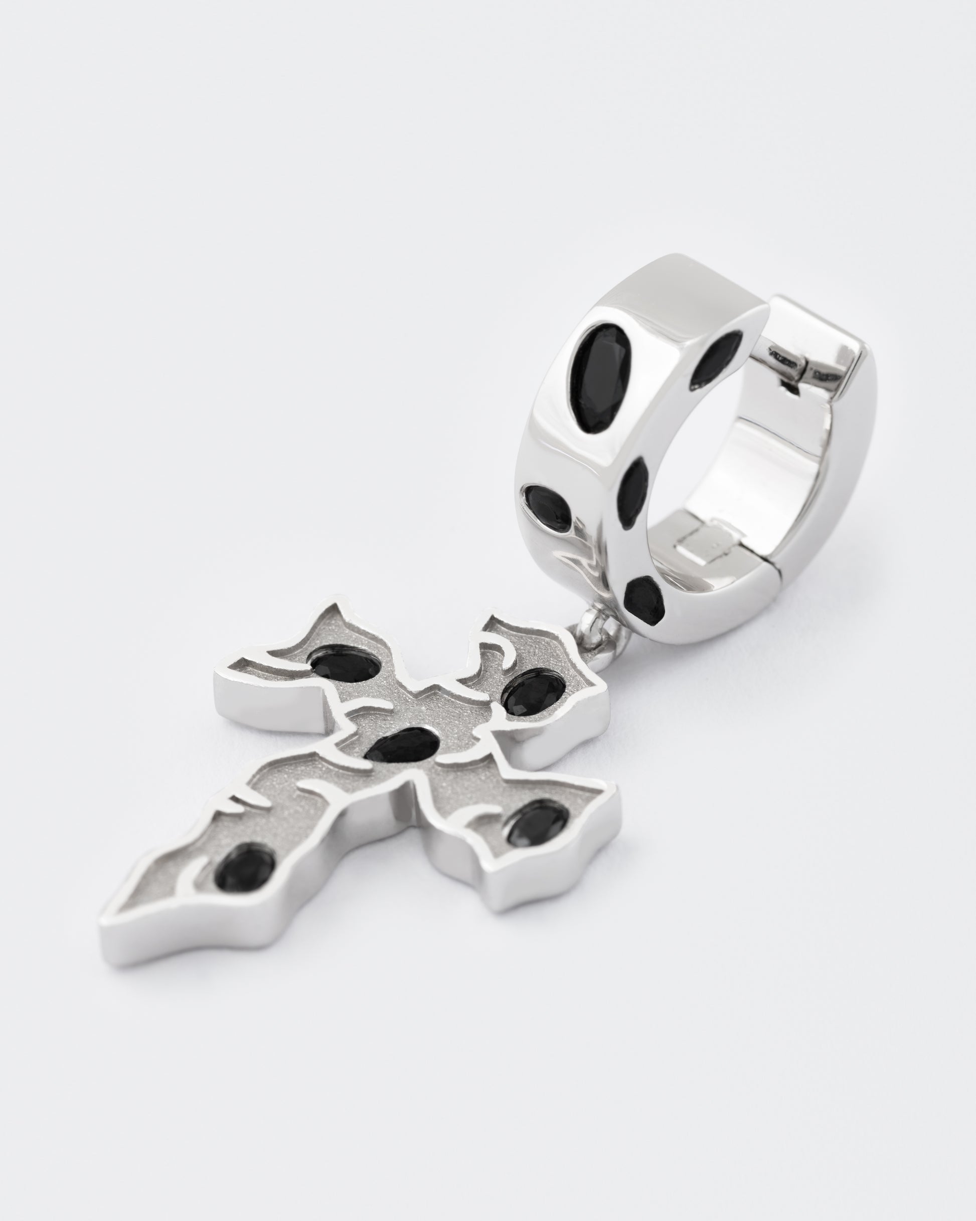 DARKAI Tipsy Cross Earrings Detail