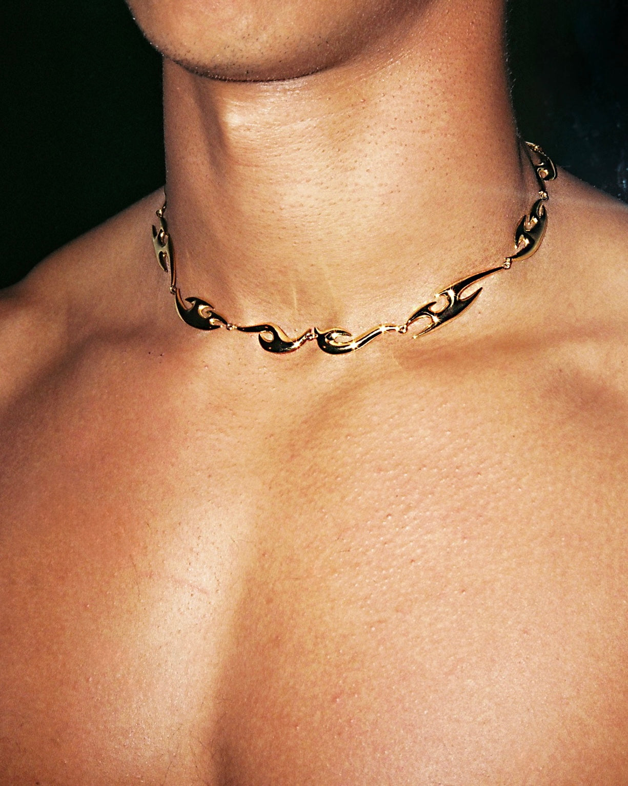 DARKAI x GLB Capsule Collecion Tribal Necklace Gold