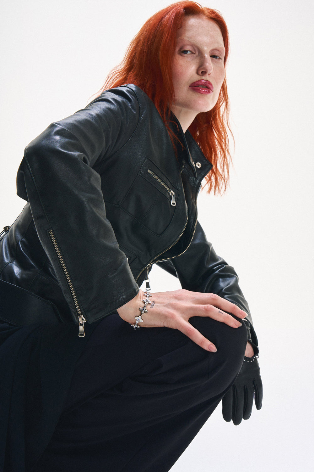 DARKAI Gothic Clover Bracelet on Female Model