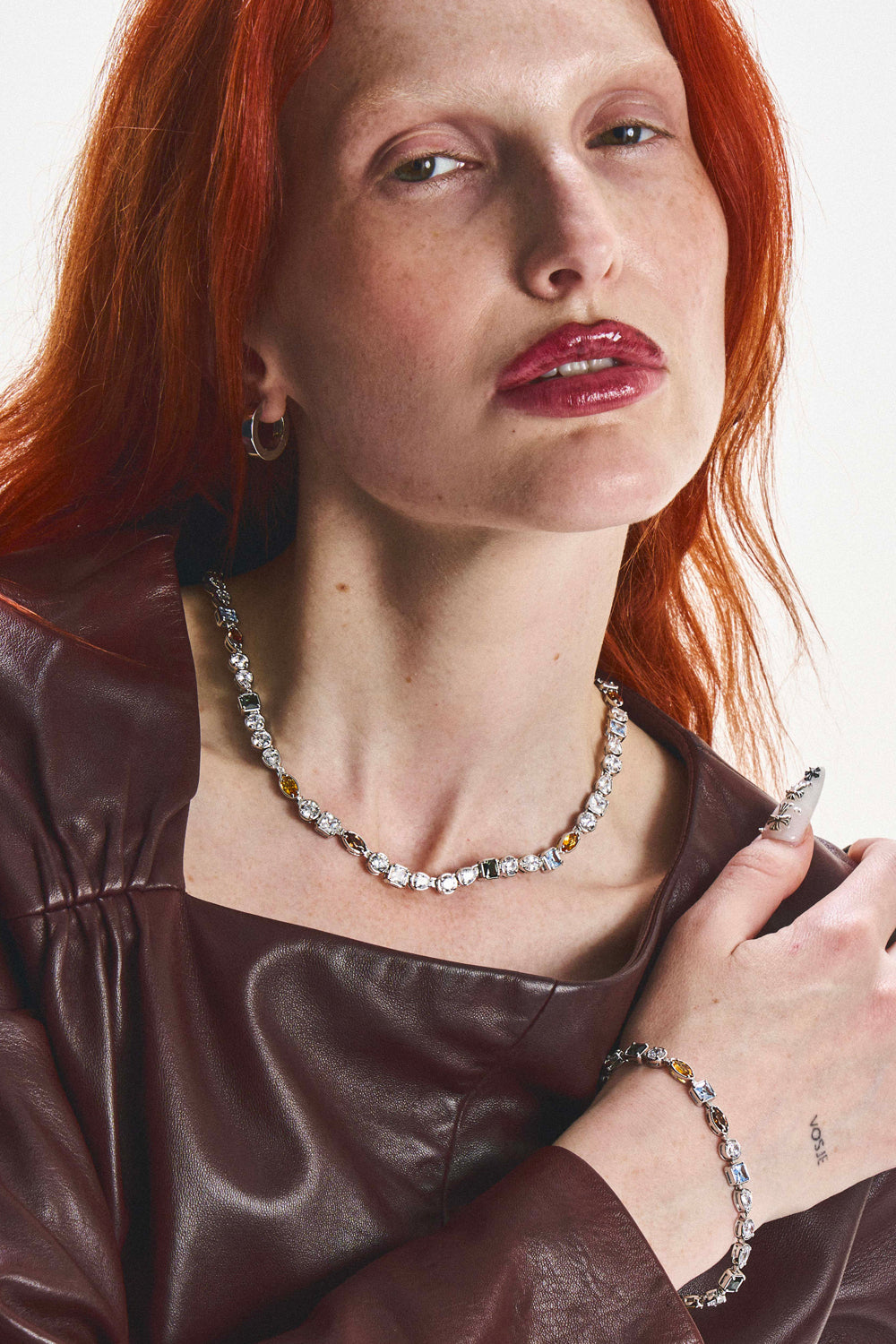 DARKAI Mixed Stones RGB Necklace Main Picture