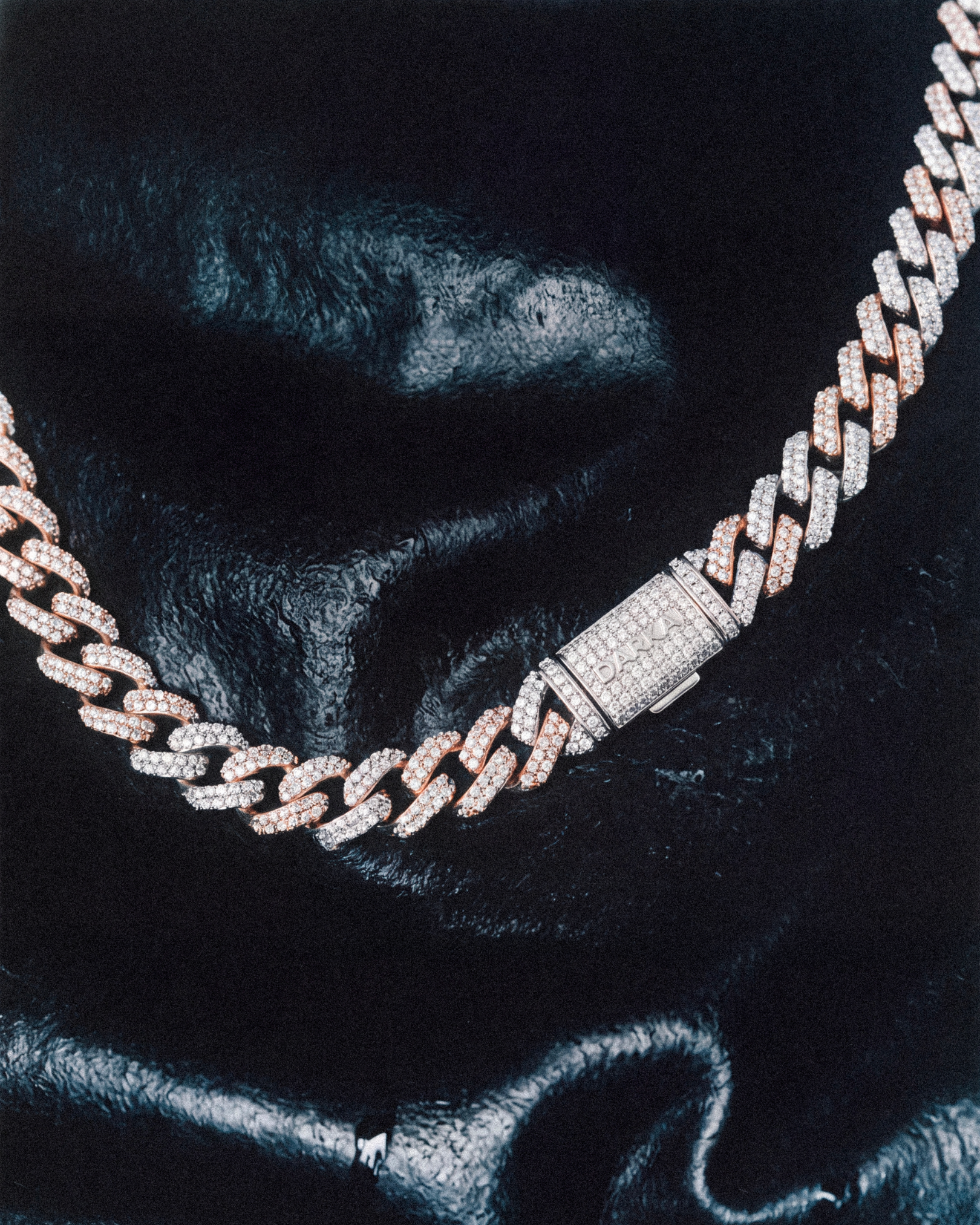 DARKAI Mini Prong Pavé Two-Tone Necklace Ambient Picture