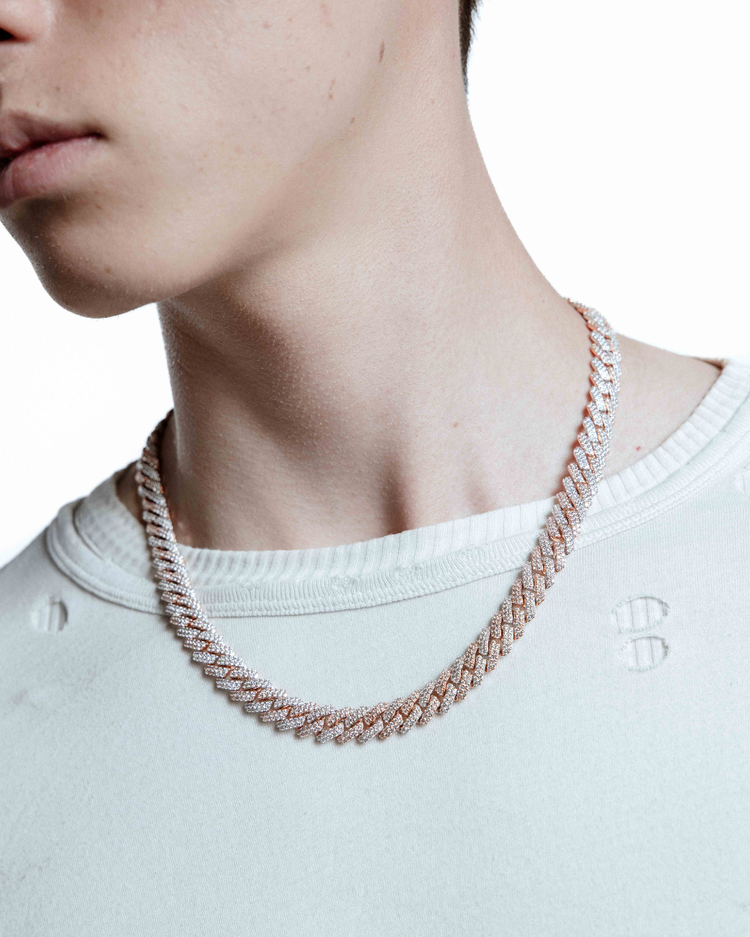 DARKAI Mini Prong Pavé Two-Tone Necklace Main Picture