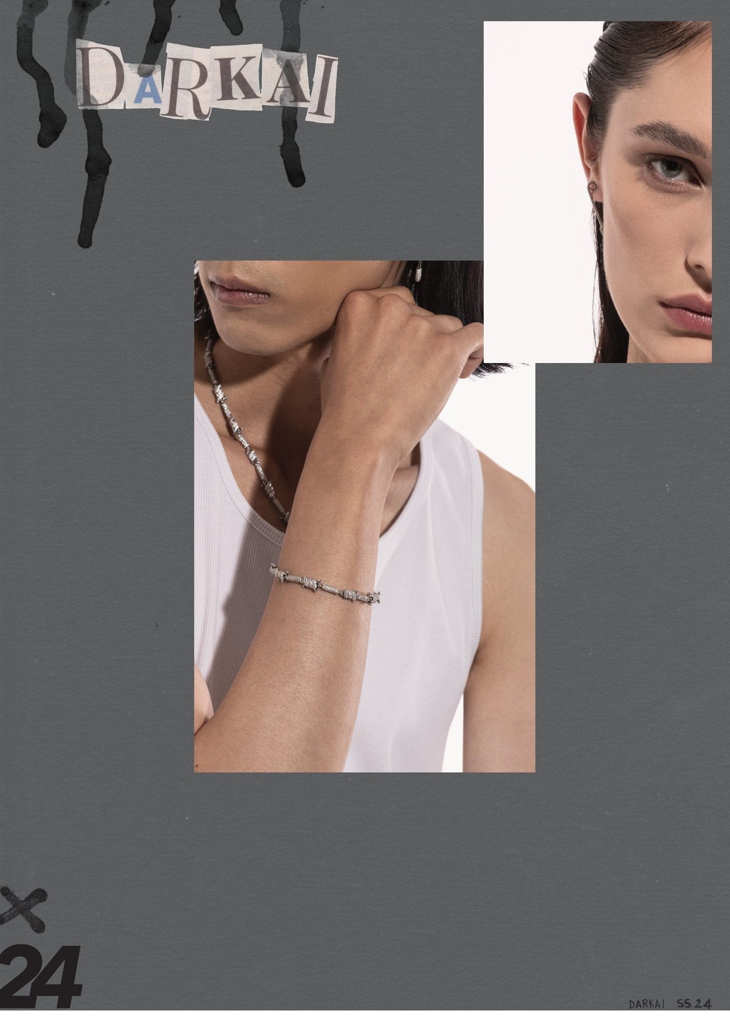 DARKAI X Lookbook SS24 Man Look barbed wire