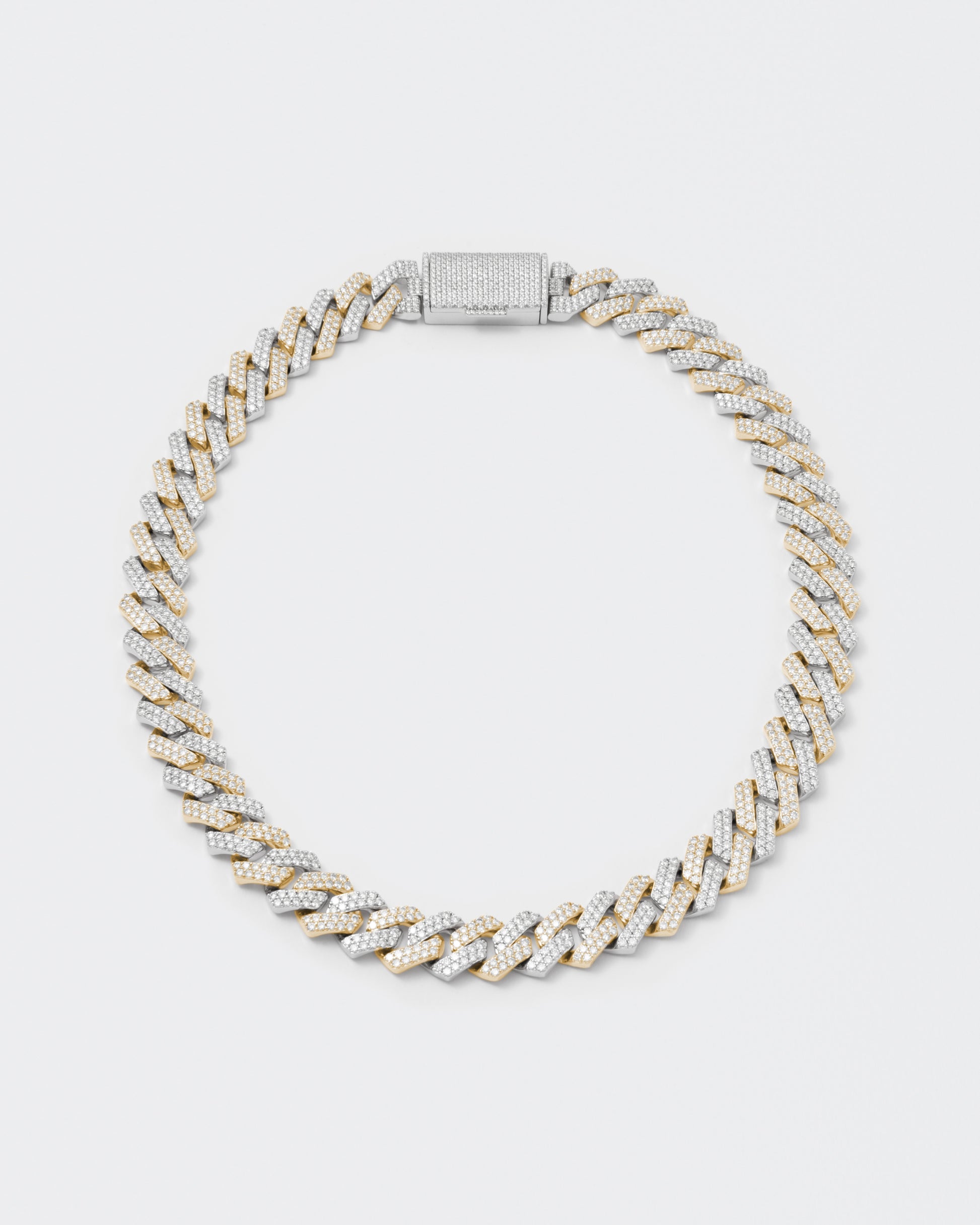DARKAI Fine Jewelry Yellow White Prong Pavé Necklace Picture