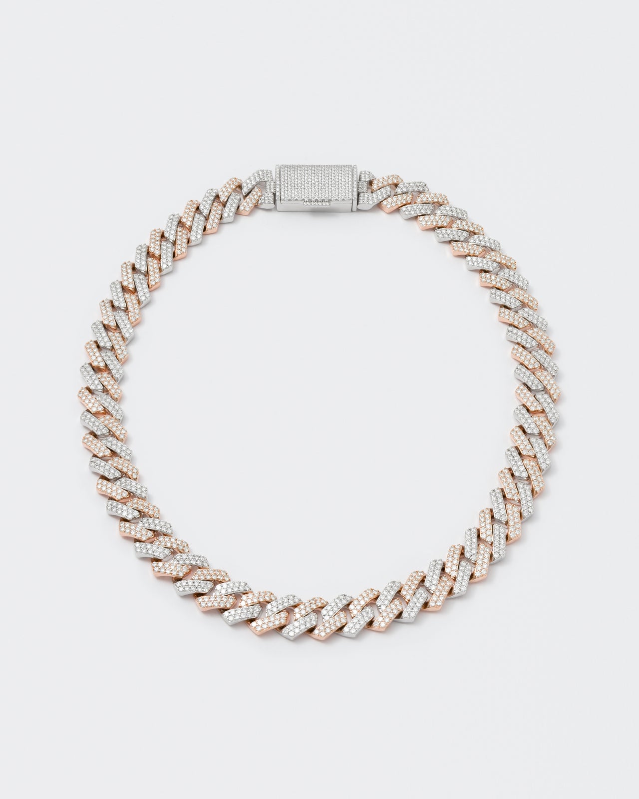 DARKAI Fine Jewelry Rose White Prong Pavé Necklace Picture