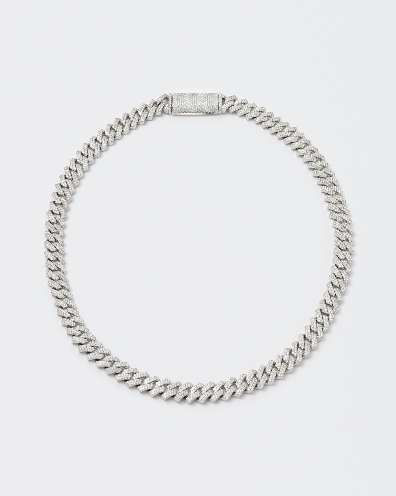 DARKAI Fine Jewelry White Mini Prong Pavé Necklace Picture