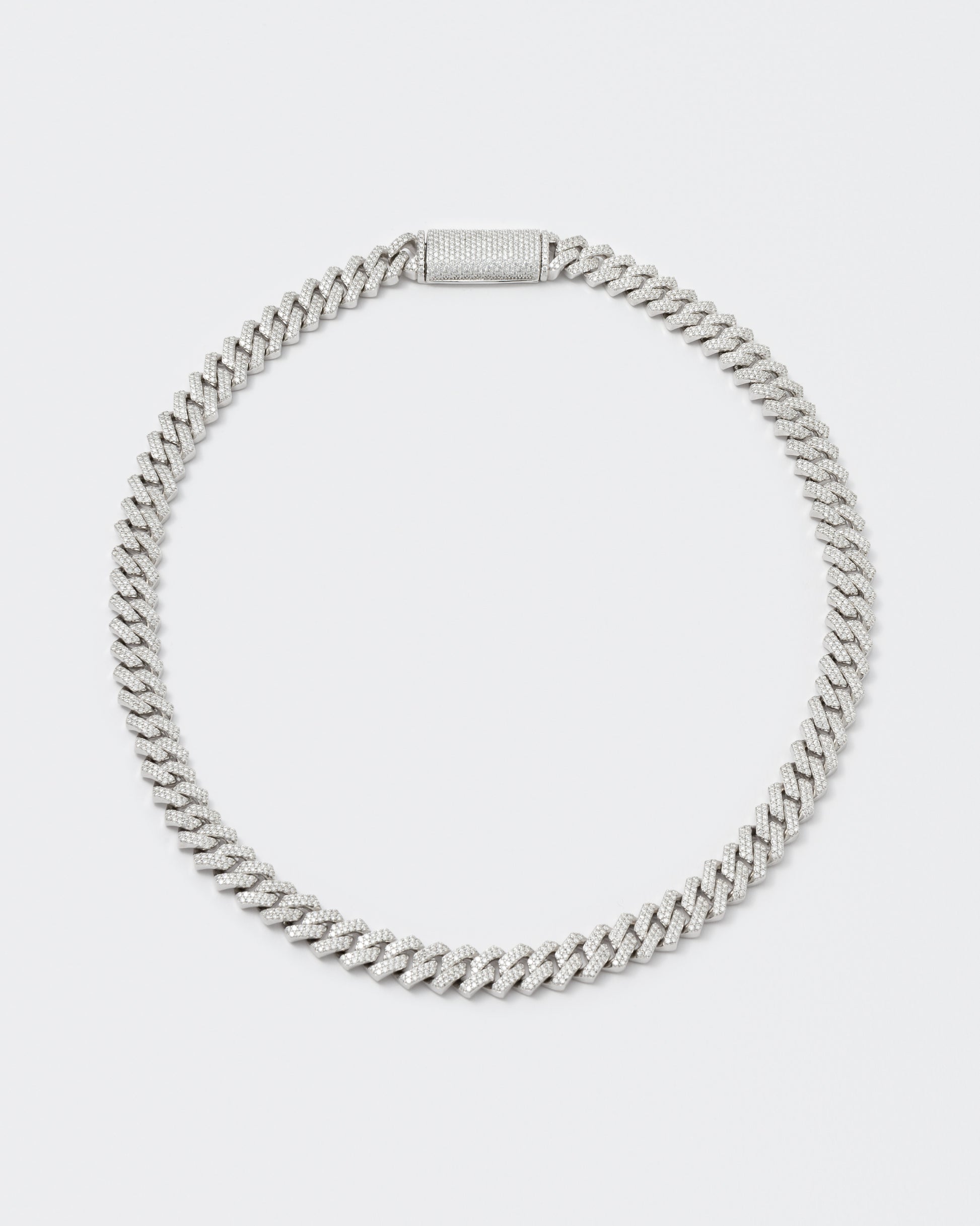 DARKAI Fine Jewelry White Mini Prong Pavé Necklace Picture