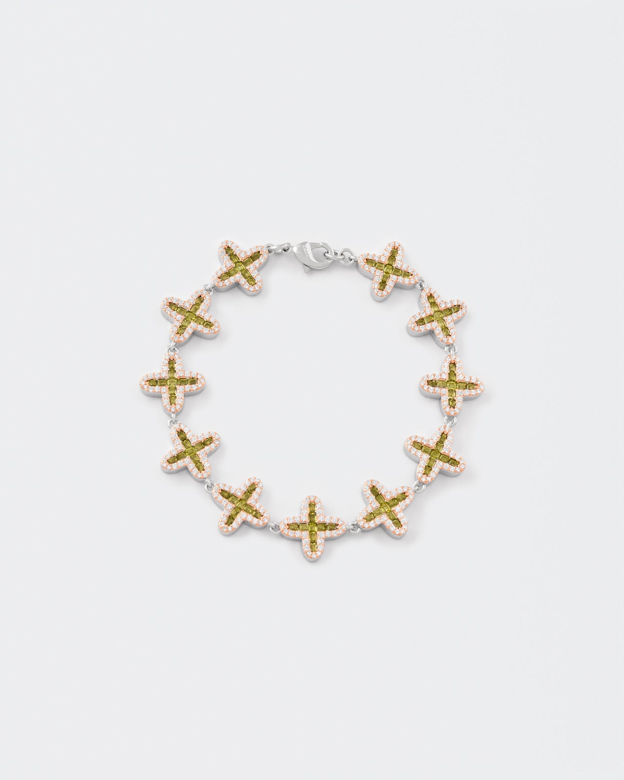 DARKAI Clover Baguette Peridot Bracelet Main Picture
