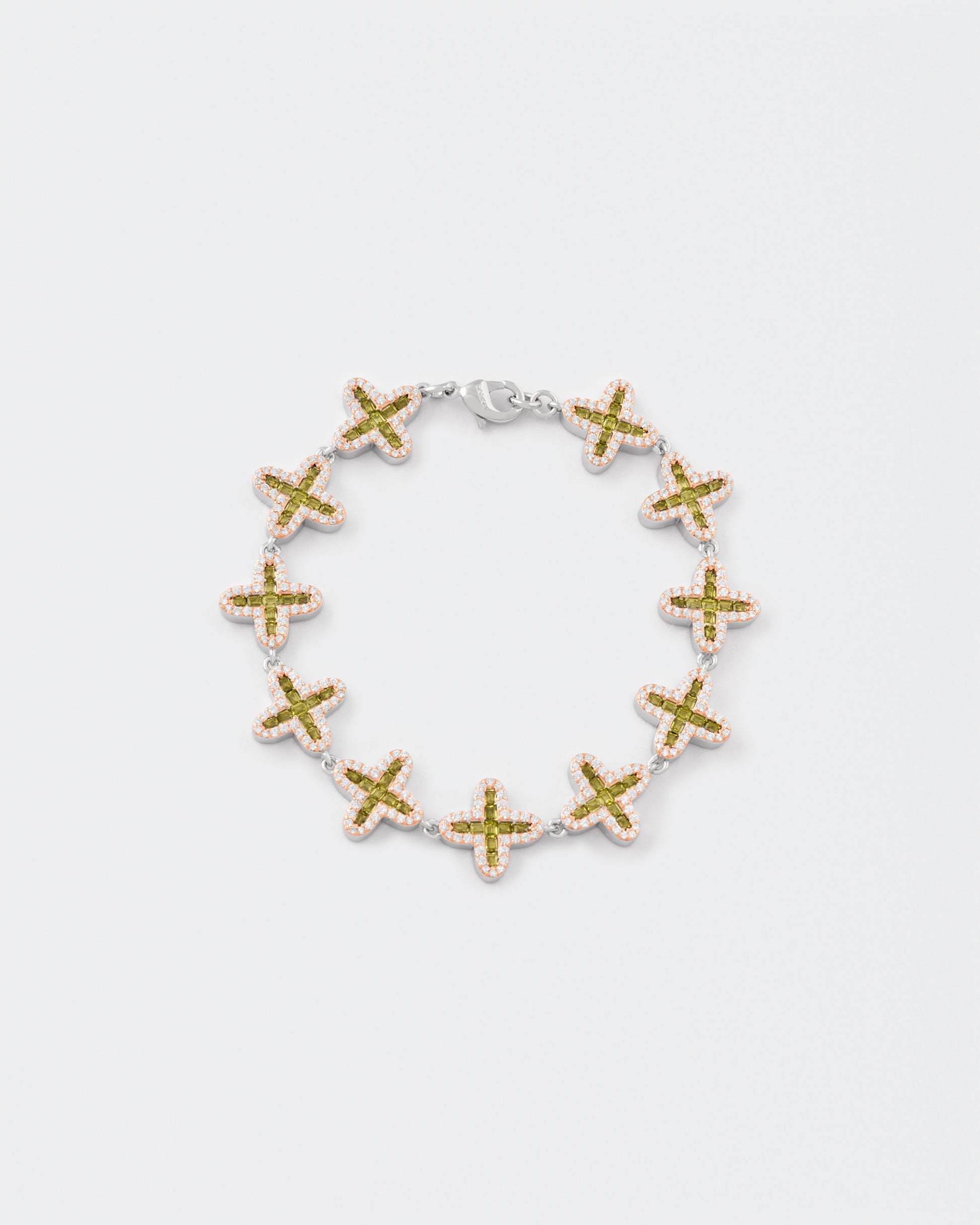 DARKAI Clover Baguette Peridot Bracelet Main Picture