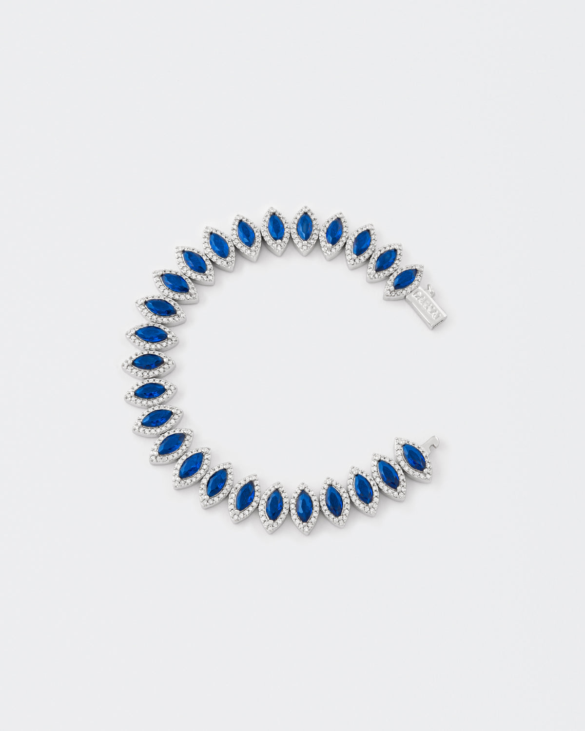 DARKAI Tennis Marquise Burma Blue Bracelet Main Picture