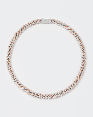 Two-Tone Mini Prong Pavé Necklace