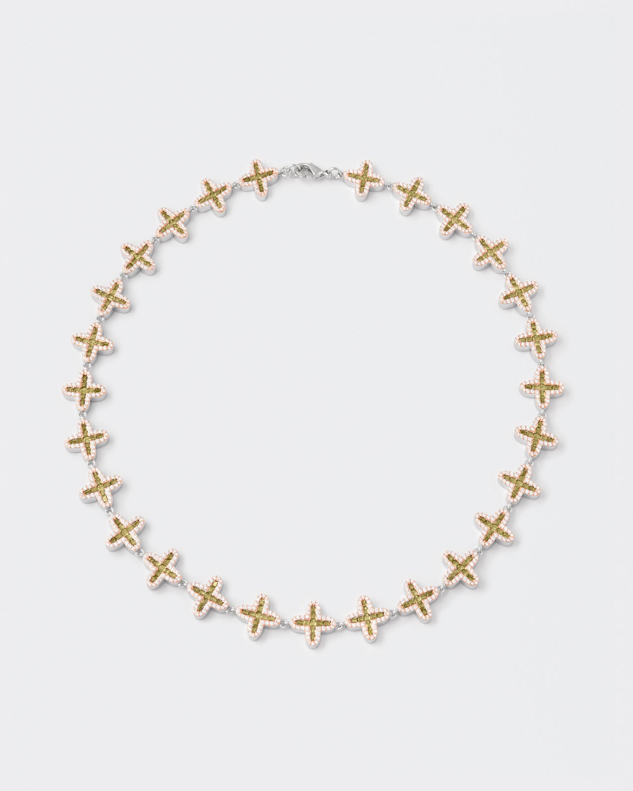 DARKAI Clover Baguette Peridot Necklace Main Picture