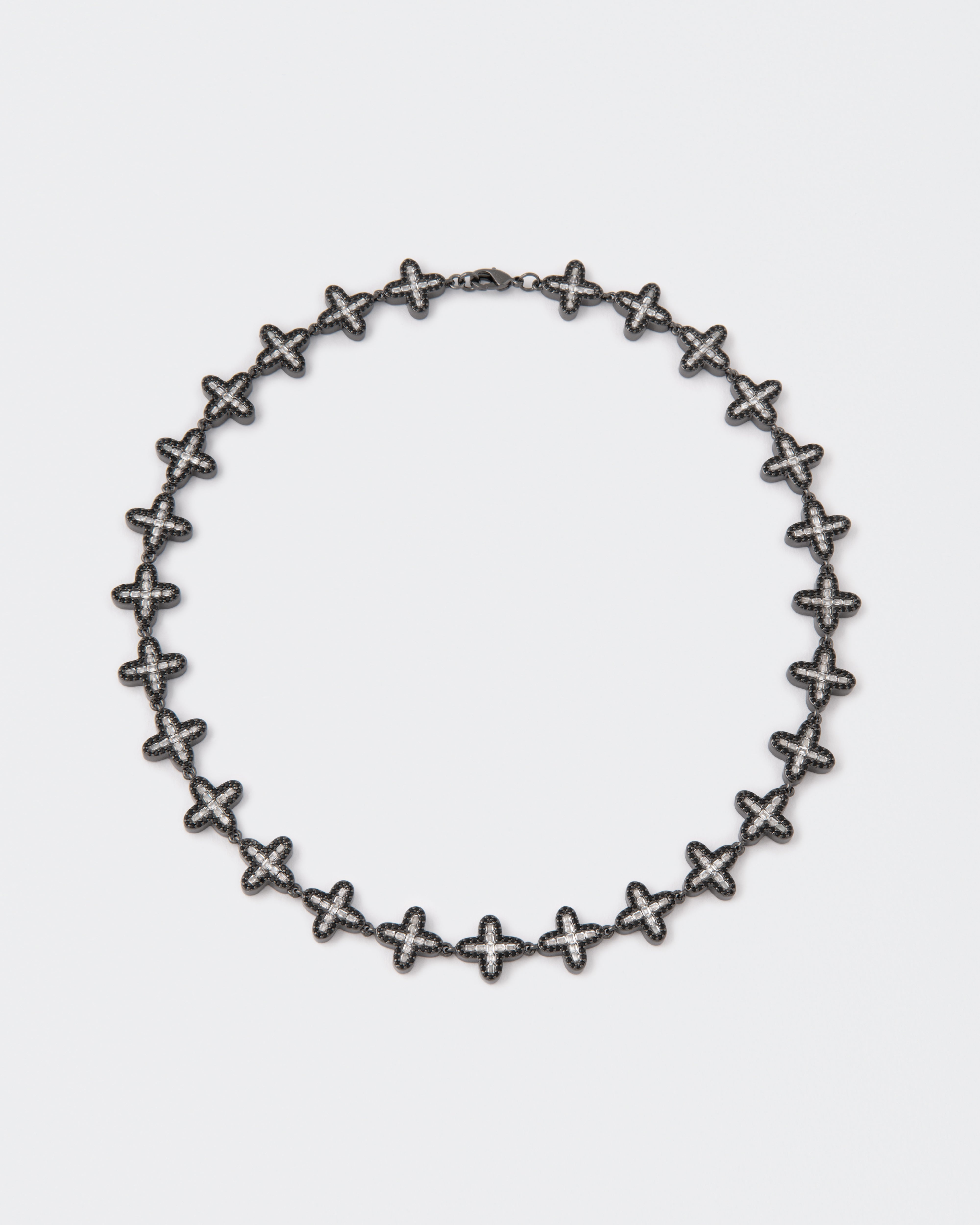 Shop DARKAI Necklaces - Clover Baguette Black Necklace