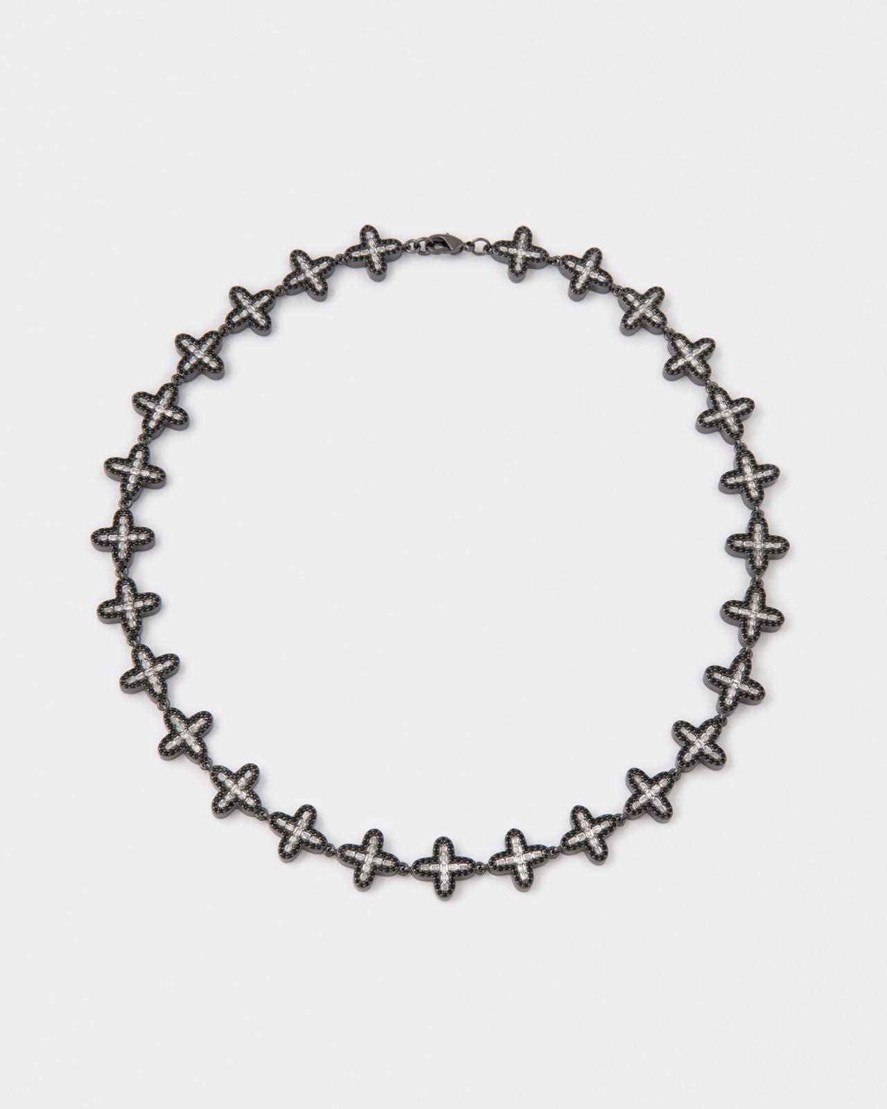 DARKAI Clover Baguette Black Necklace Main Picture