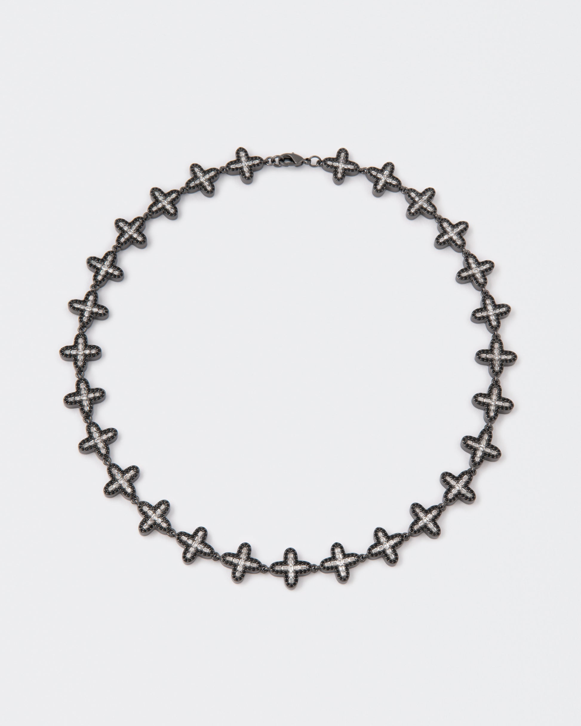 DARKAI Clover Baguette Black Necklace Main Picture