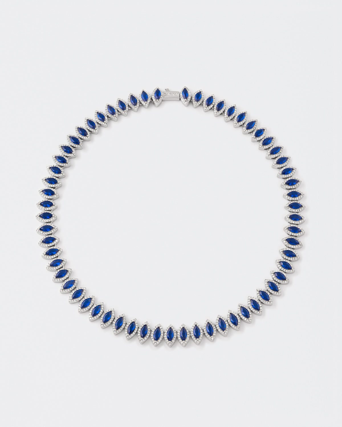 DARKAI Tennis Marquise Burma Blue Necklace Main Picture