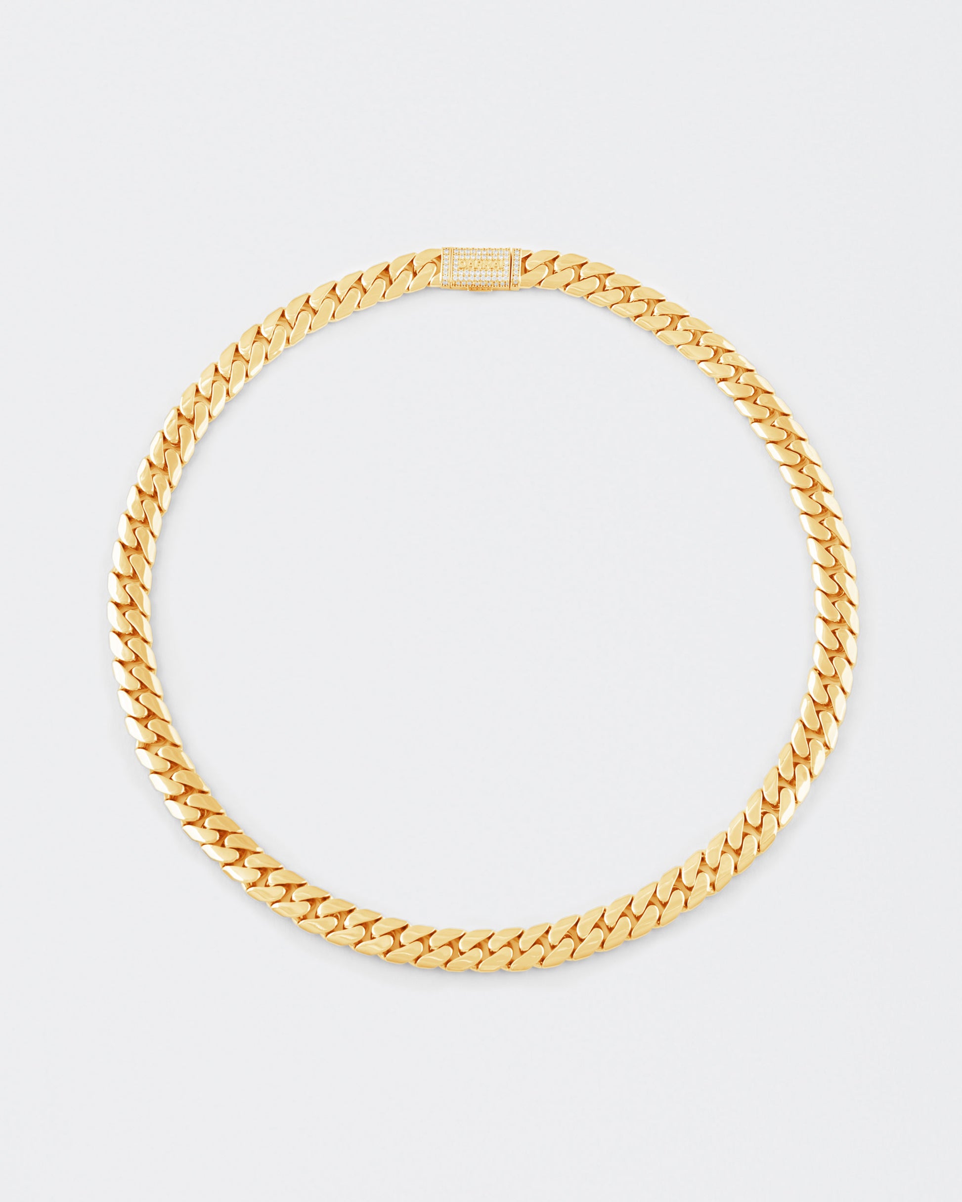 DARKAI Gold Cuban Edge Necklace Main Picture