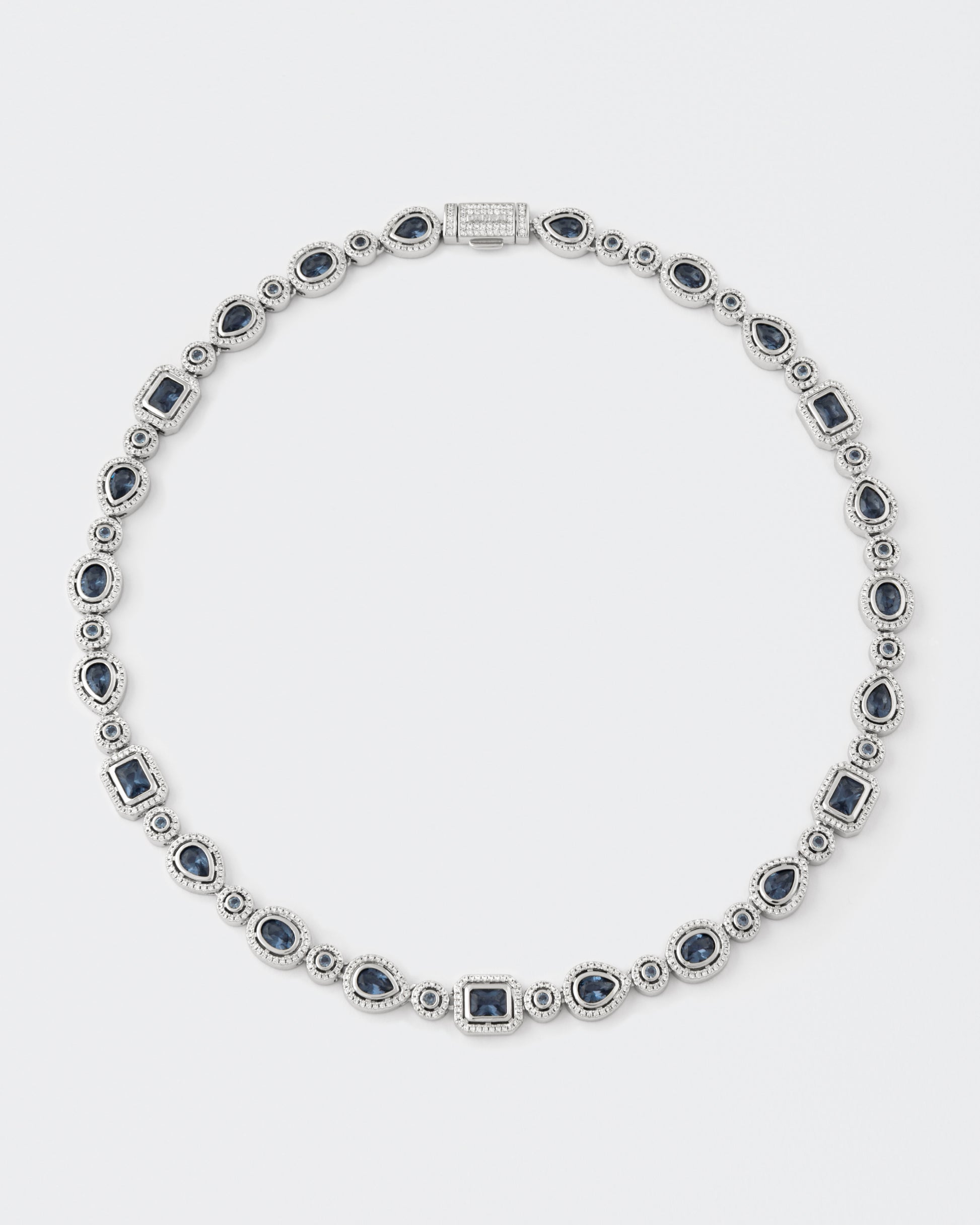 DARKAI Mixed Bezels Pave Necklace Main Picture