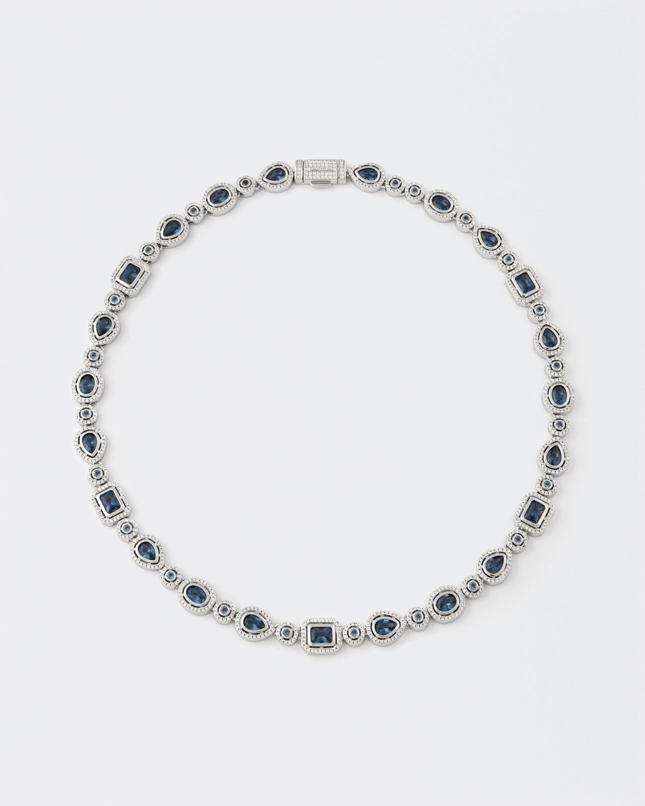 DARKAI Mixed Bezels Pavé Necklace Main Picture