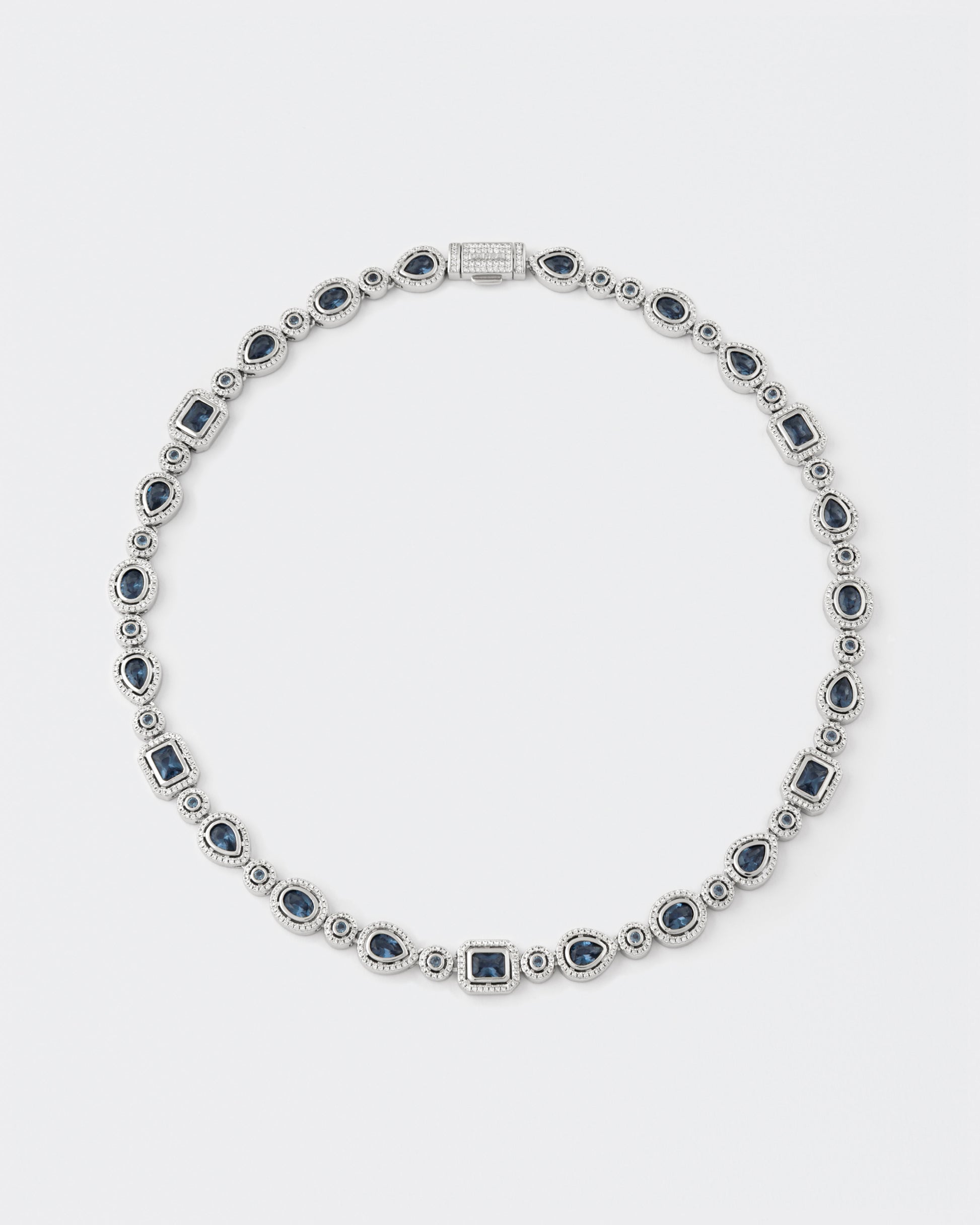DARKAI Mixed Bezels Pavé Necklace Main Picture