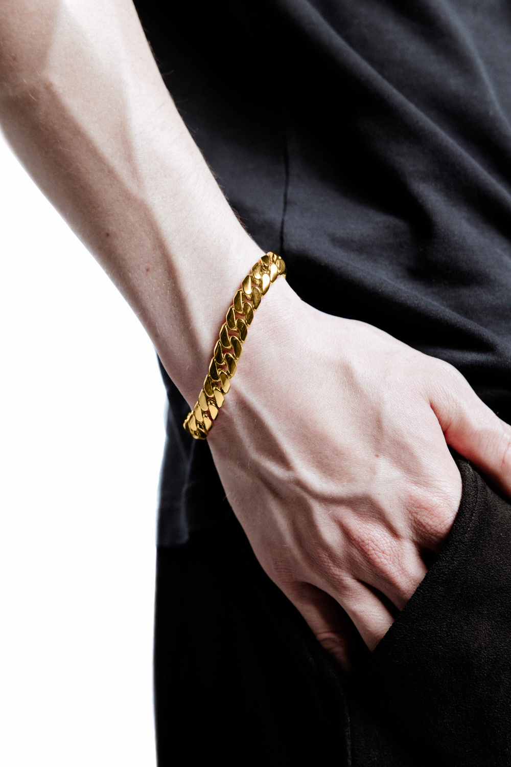 DARKAI Gold Cuban Edge Bracelet Main Picture