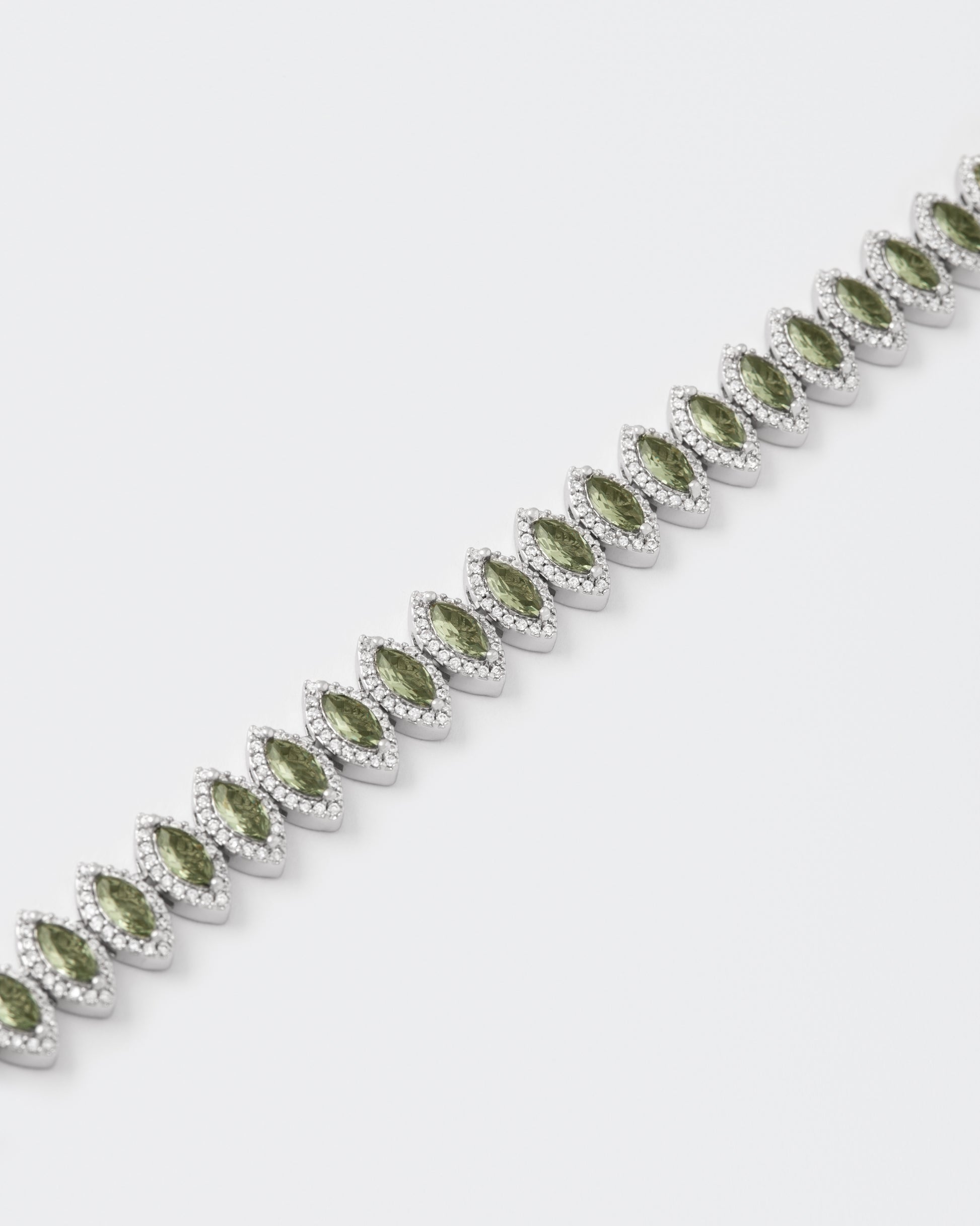 DARKAI Tennis Marquise Necklace Detail Picture