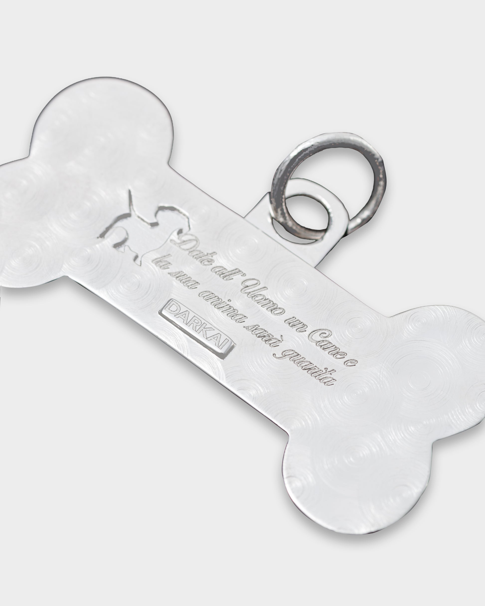 DARKAI Fine Puppy Tag Pendant Back