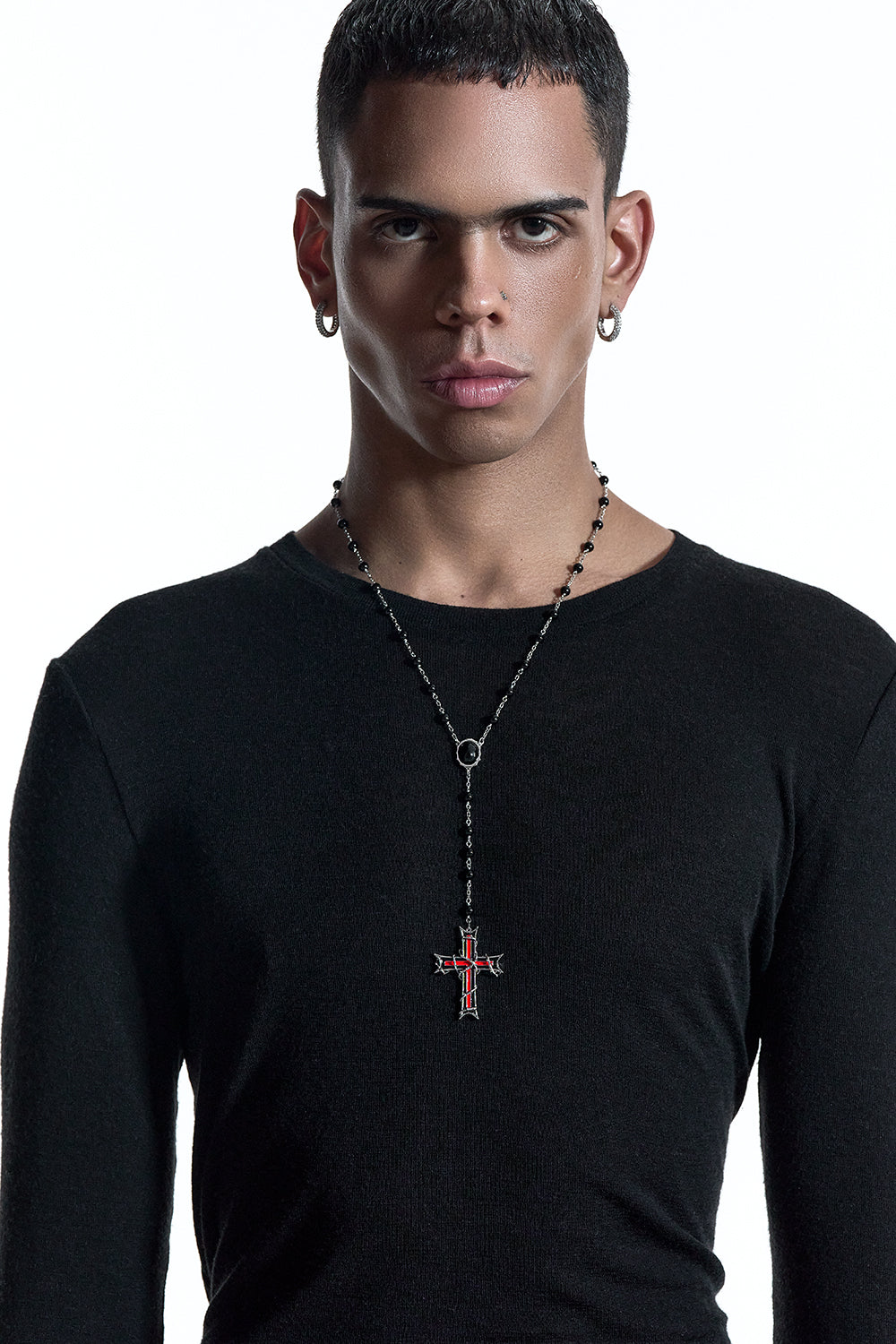 Shop DARKAI Necklaces online - Inferno Rosary Necklace