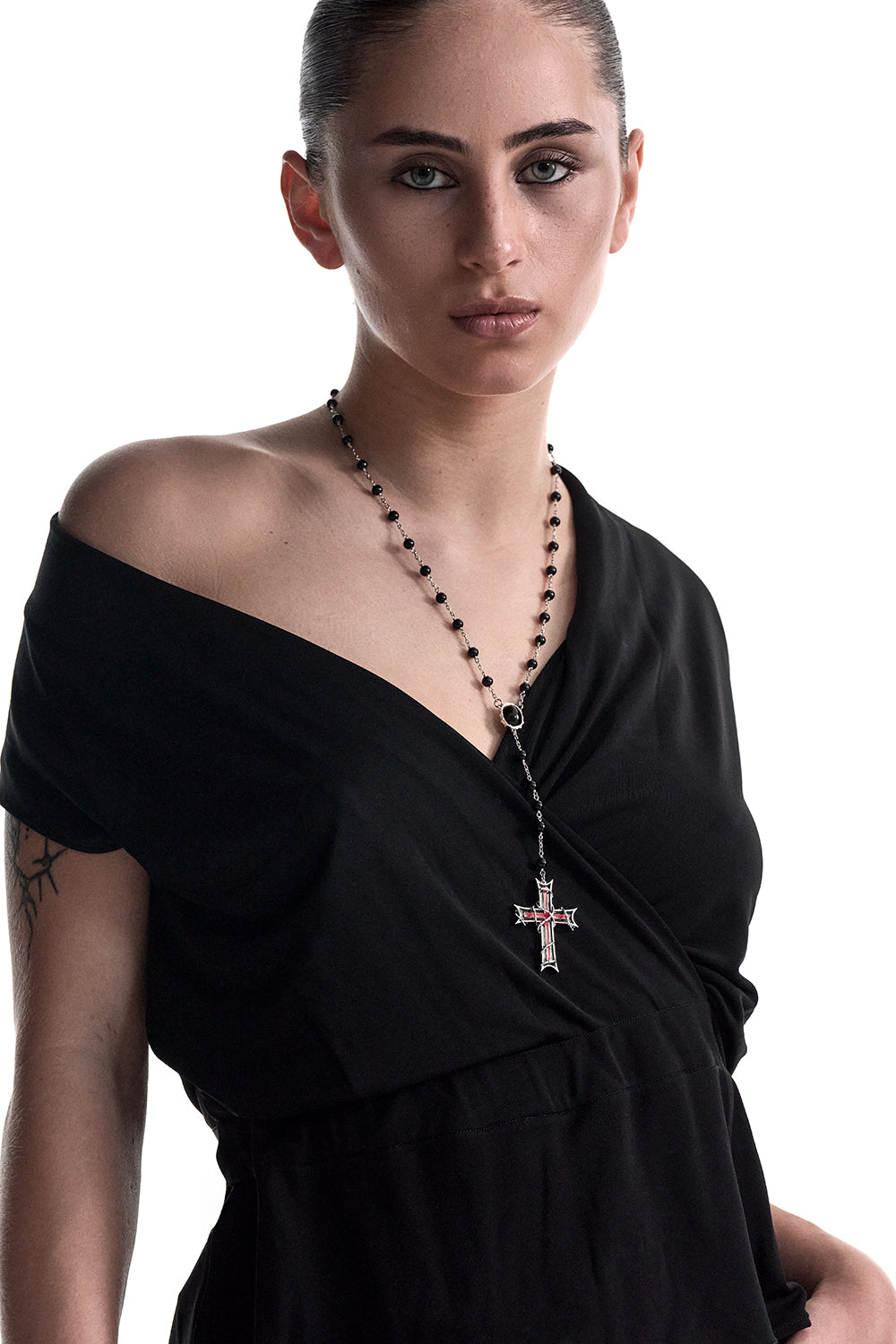 Shop DARKAI Necklaces online - Inferno Rosary Necklace
