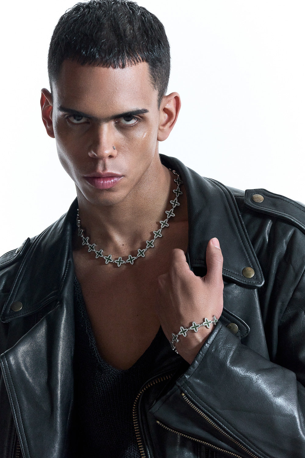 DARKAI Clover Olive Set on Male Model