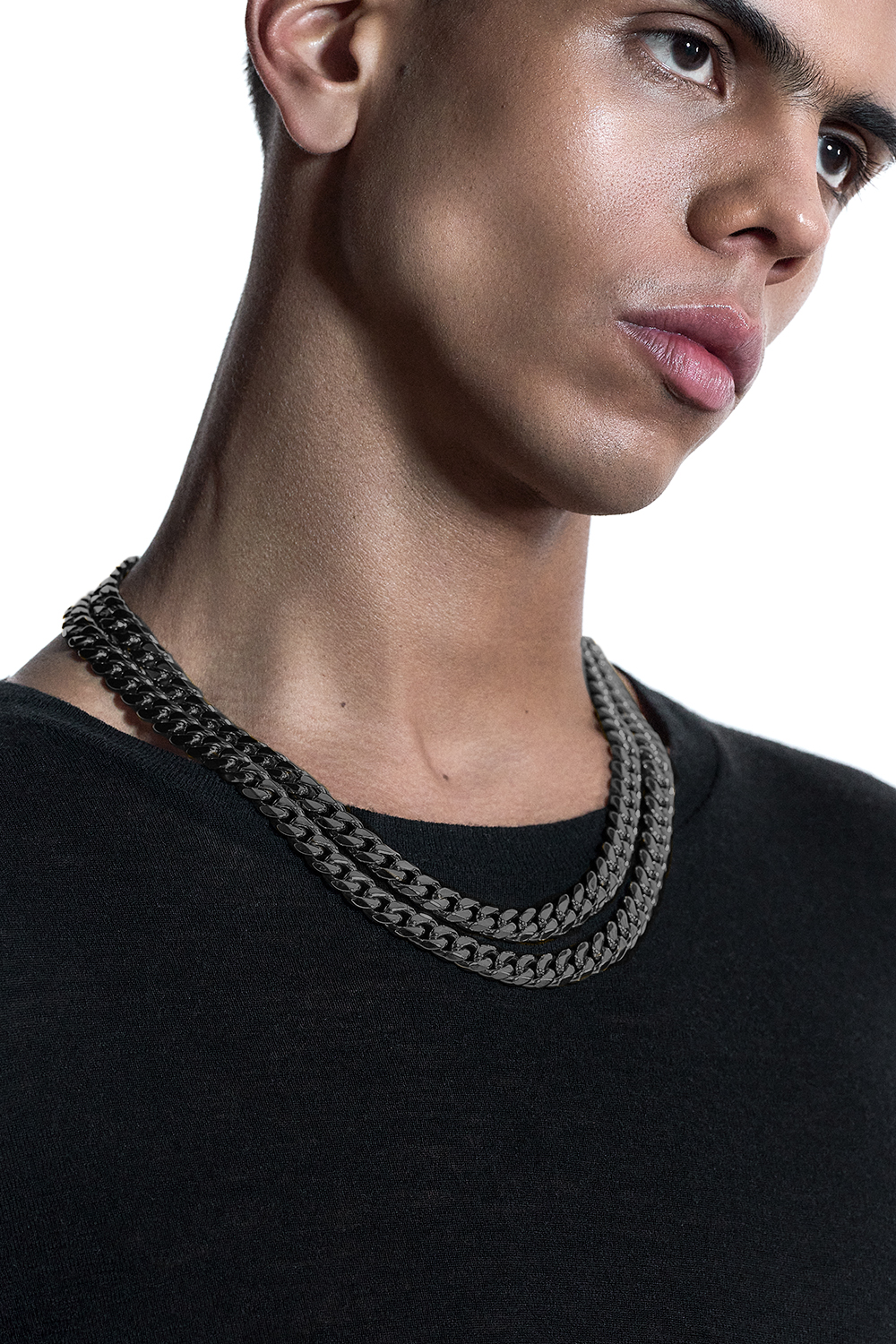 DARKAI Black Cuban Edge Necklace Main Picture