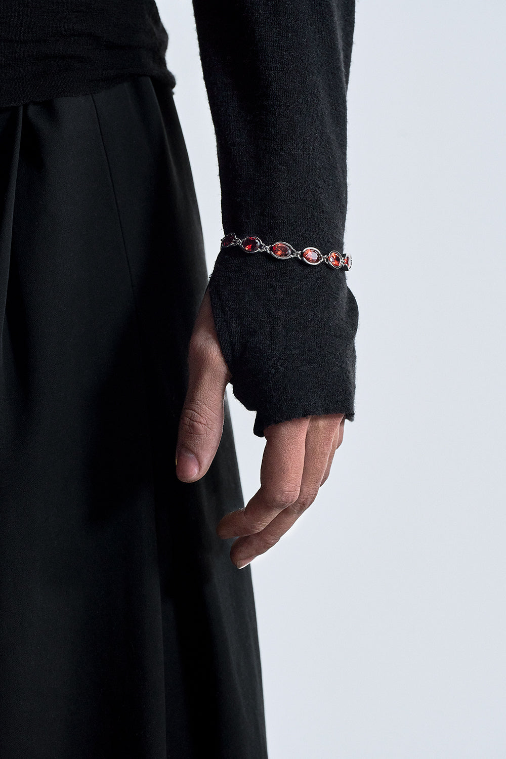 DARKAI Anchor Red Bracelet on Male Model