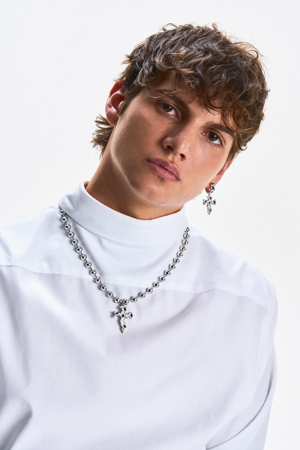 DARKAI Tipsy Cross Necklace