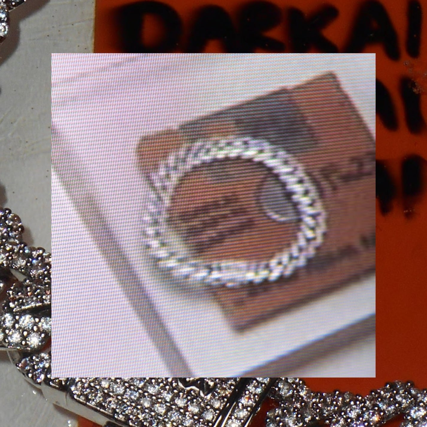 DARKAI mini prong pavé bracelet on floppy disk